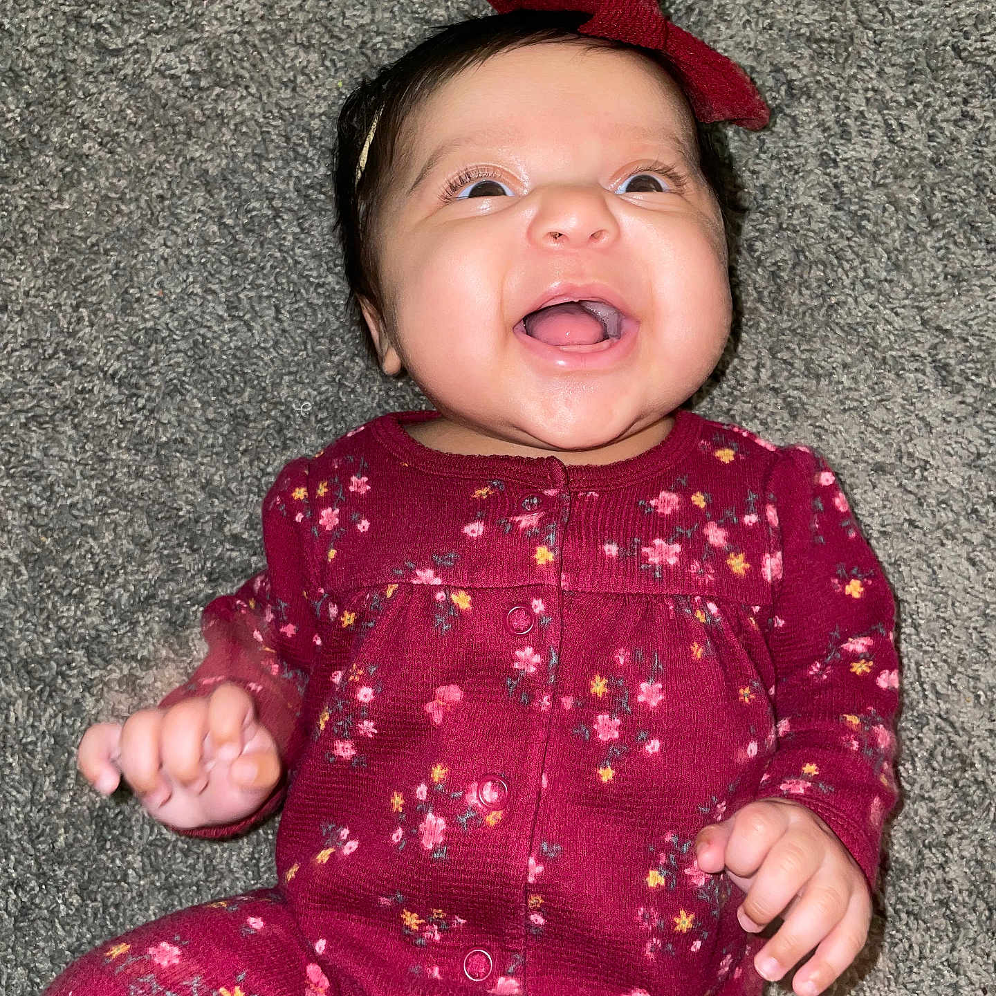 Kaylani joined the competition — help win amazing prizes! accessories, baby, babylaughing, baseballcap, bodypart, cap, clothing, coat, cosmetics, crying, dress, face, finger, hand, happy, hat, head, jacket, jewelry, knitwear