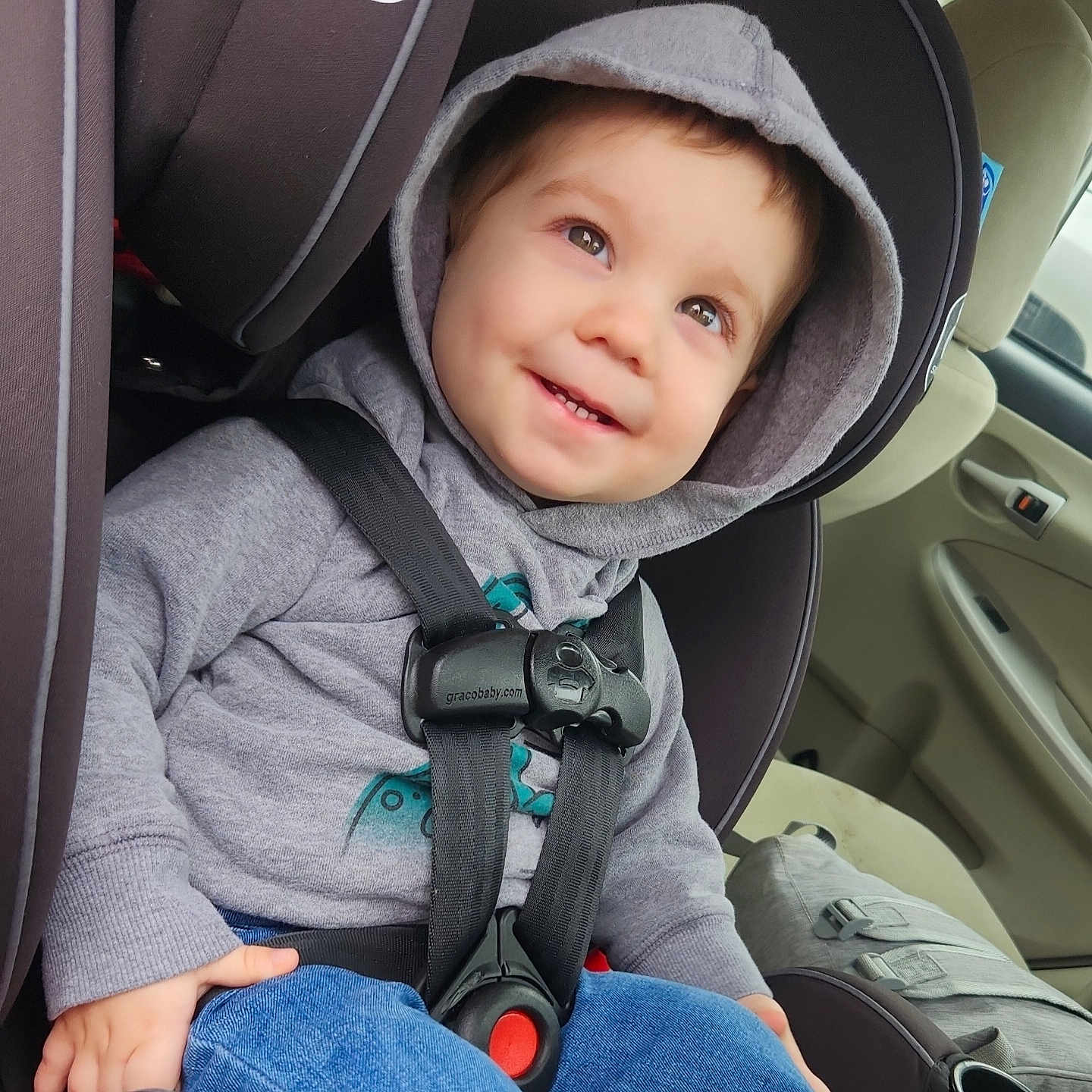 Jimmie joined the competition — help win amazing prizes! accessories, baby, belt, clothing, coat, cushion, face, hat, head, homedecor, hood, jacket, jeans, knitwear, pants, person, photography, portrait, sitting, sweater
