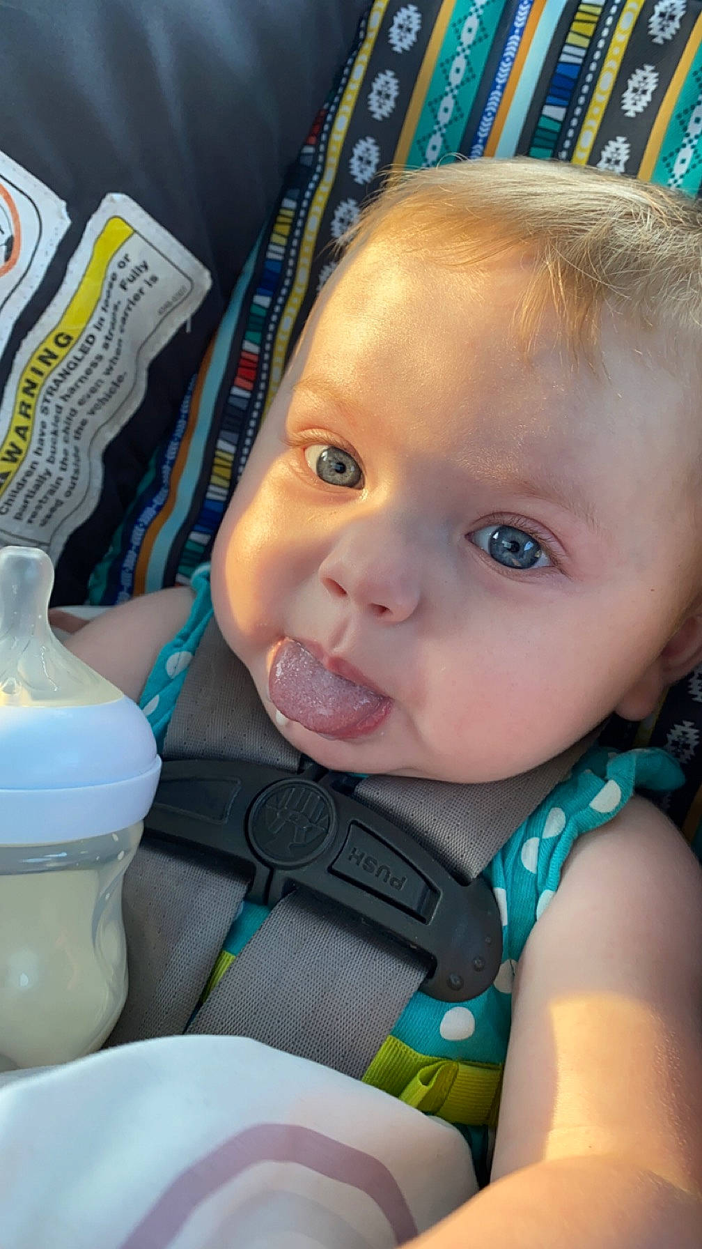 Emilynn is registered to the contest to win money with this photo: baby, cheek, chin, cool, ear, eye, eyebrow, eyelash, face, finger, hairstyle, happy, head, iris, lip, mouth, nose, person, product, skin