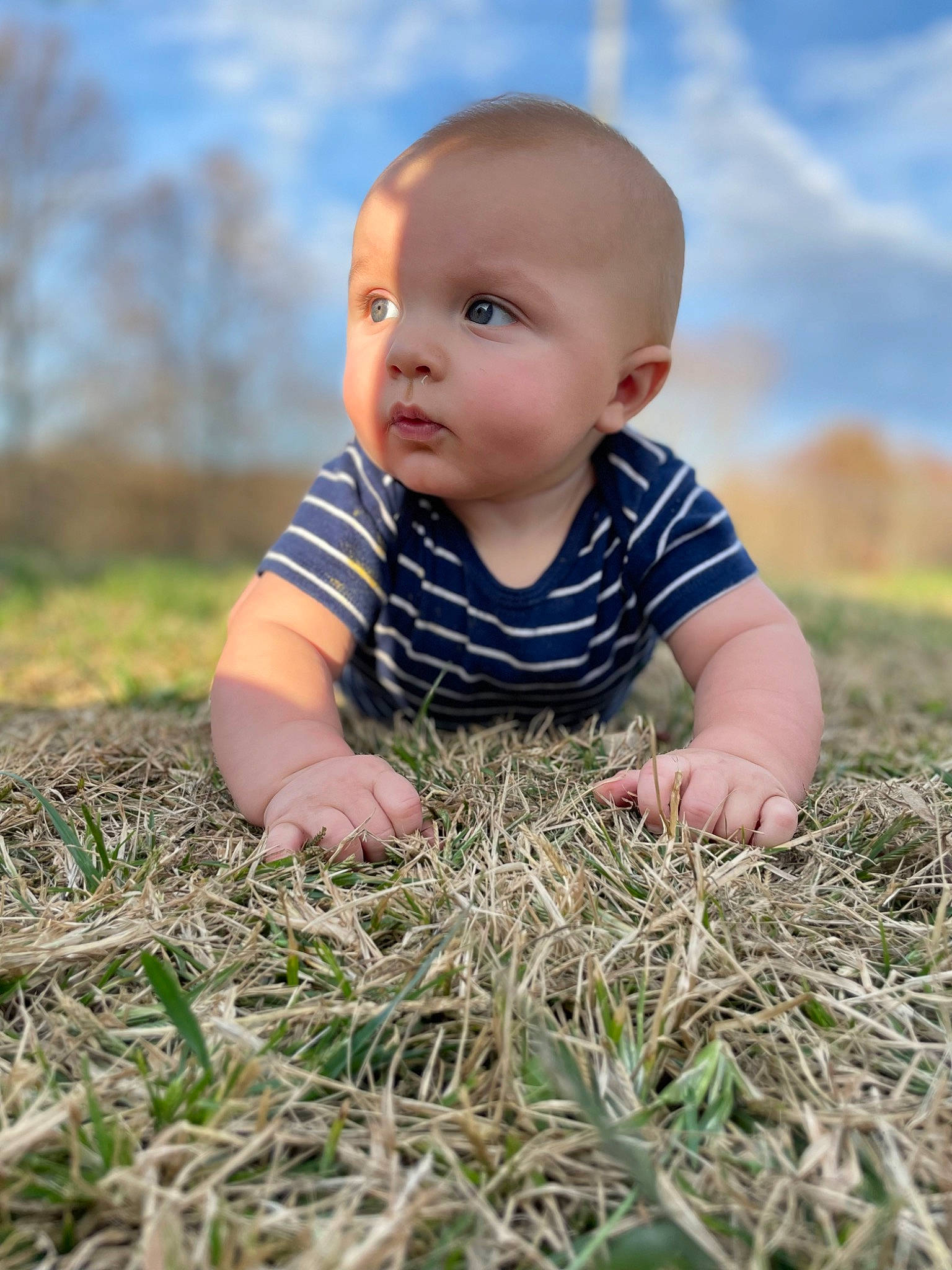 Kolton joined the competition — help win amazing prizes! baby, baby_toddler_clothing, beauty, child, cloud, finger, flash_photography, grass, grass_family, grassland, happy, leaf, people_in_nature, person, plant, skin, sky, sunlight, toddler, tree