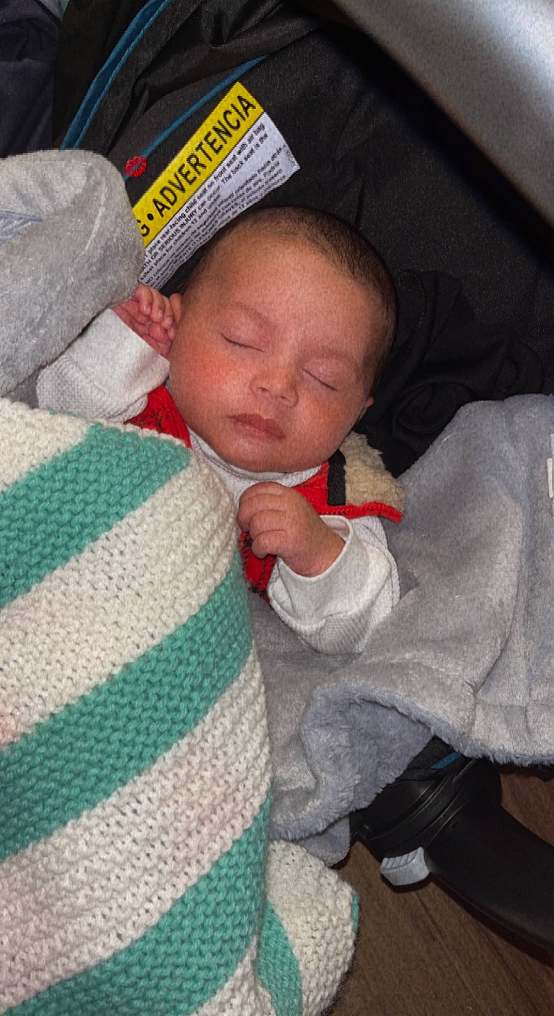 Alakai is registered to the contest to win money with this photo: baby, baby_products, baby_safety, baby_sleeping, baby_toddler_clothing, bedtime, car_seat, cheek, child, comfort, linens, nap, nose, pattern, person, room, sitting, sleeve, thumb, toddler