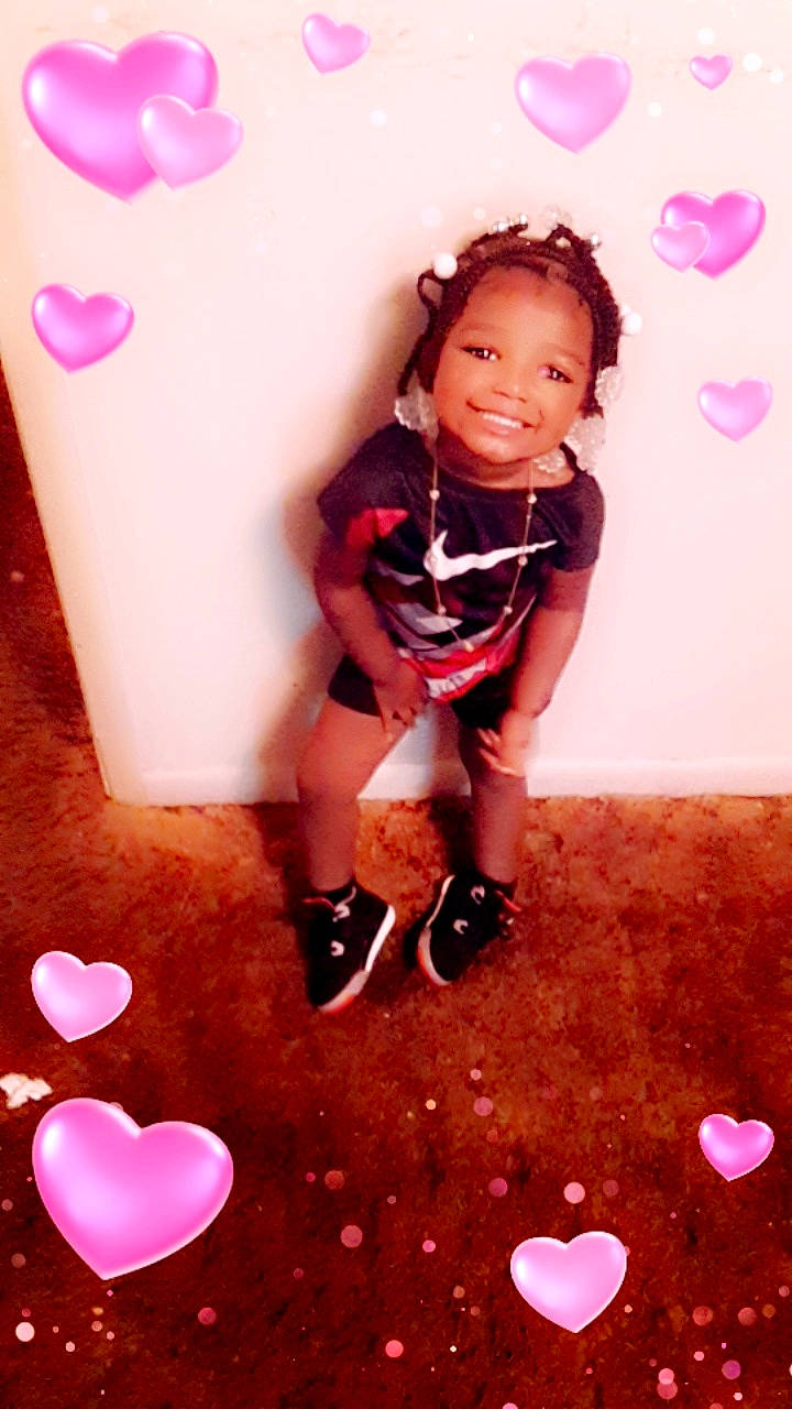 Ashanti joined the competition — help win amazing prizes! child, happy, heart, joy, love, person, pink, smile, toddler, valentines_day