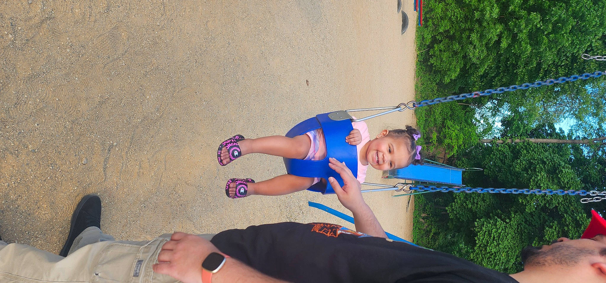 Maria joined the competition — help win amazing prizes! calf, elbow, electric_blue, finger, foot, fun, hat, human_leg, joint, joy, knee, leg, leisure, person, plant, recreation, shorts, thigh, toddler, tree