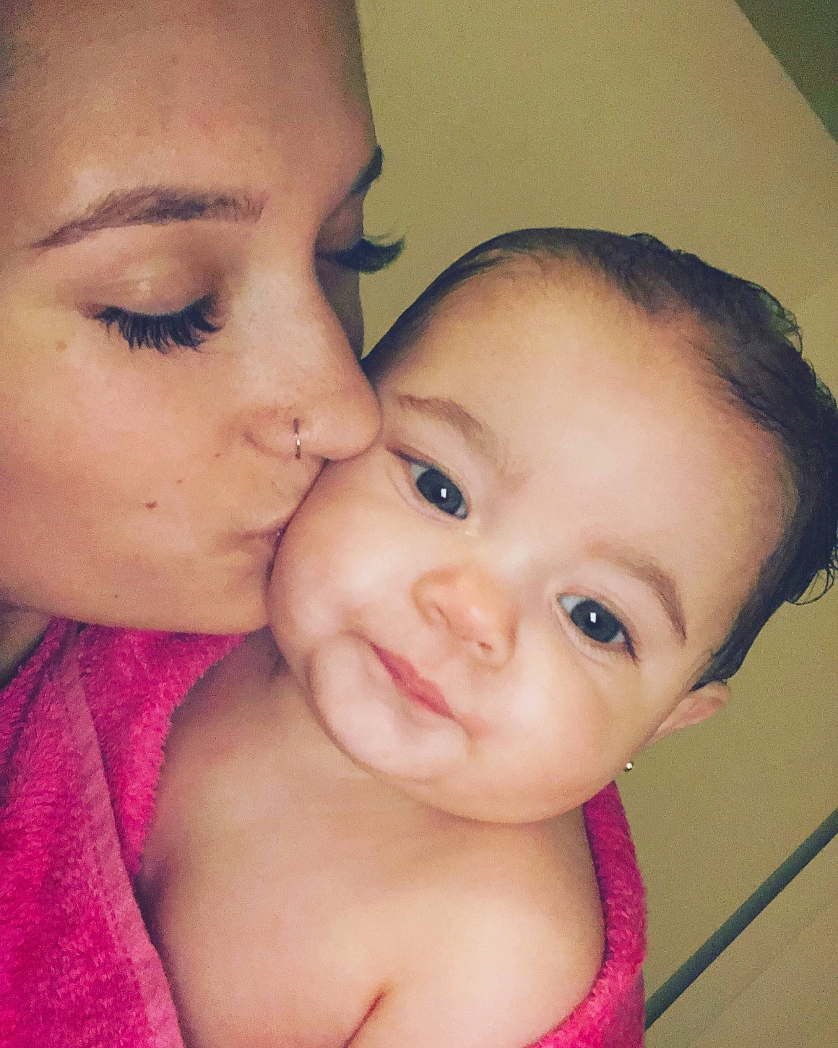 Peighton joined the competition — help win amazing prizes! cheek, child, chin, close_up, ear, eye, eyebrow, face, forehead, head, human_hair_color, infant, lip, mother, mouth, nose, person, selfie, skin, smile