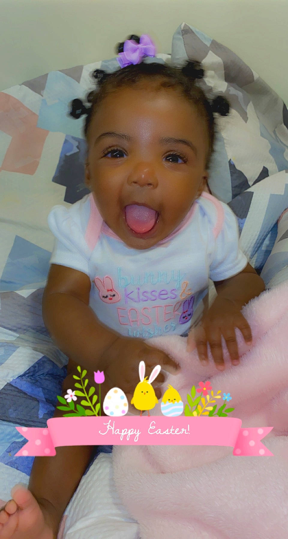 Emonie Campbell joined the competition — help win amazing prizes! baby, baby_toddler_clothing, cheek, child, eye, eyelash, facial_expression, finger, fun, hand, happy, lip, nail, people, person, pink, product, skin, textile, toddler