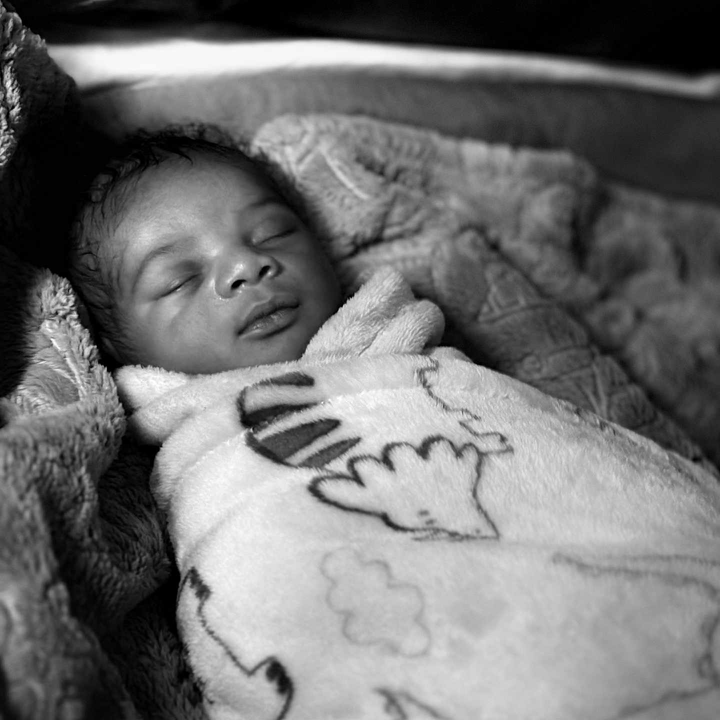 Damian joined the competition — help win amazing prizes! baby, black_and_white, blanket, child, closeup, comfort, cozy, cute, face, infant, newborn, peaceful, portrait, relaxation, resting, sleeping, soft, texture, warm, wrapped