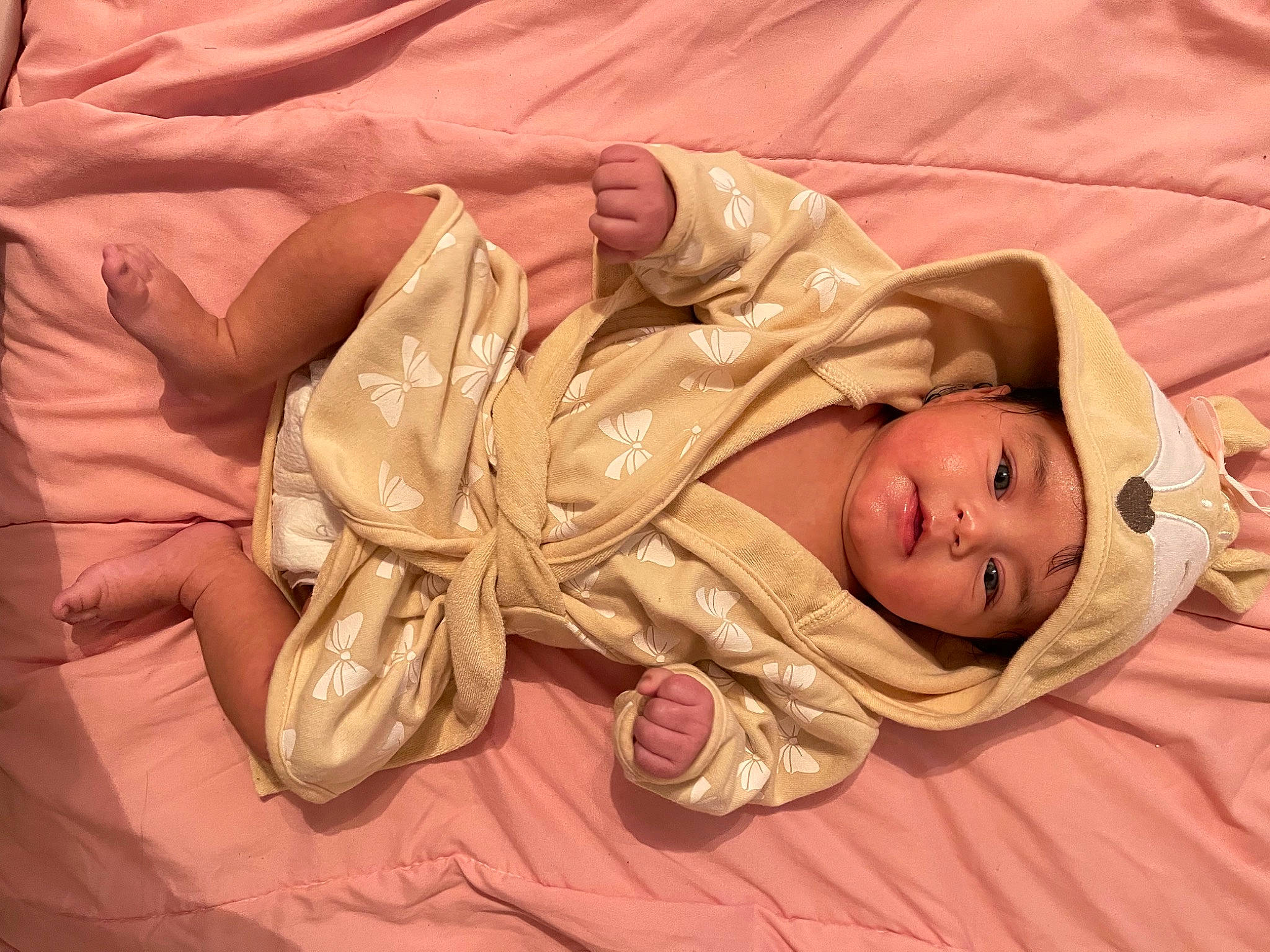 Sophia joined the competition — help win amazing prizes! baby, baby_products, baby_sleeping, baby_toddler_clothing, bed_sheet, bedding, bedtime, brown, child, comfort, fashion_accessory, headwear, linens, nap, peach, person, product, room, sleep, textile