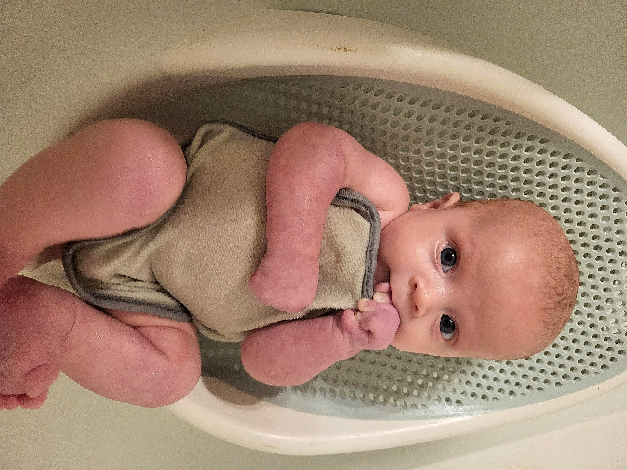 Landon joined the competition — help win amazing prizes! baby, baby_products, baby_safety, baby_sleeping, baby_toddler_clothing, bathing, cheek, child, comfort, ear, eyelash, fashion_accessory, gesture, headgear, nail, person, thumb, toddler