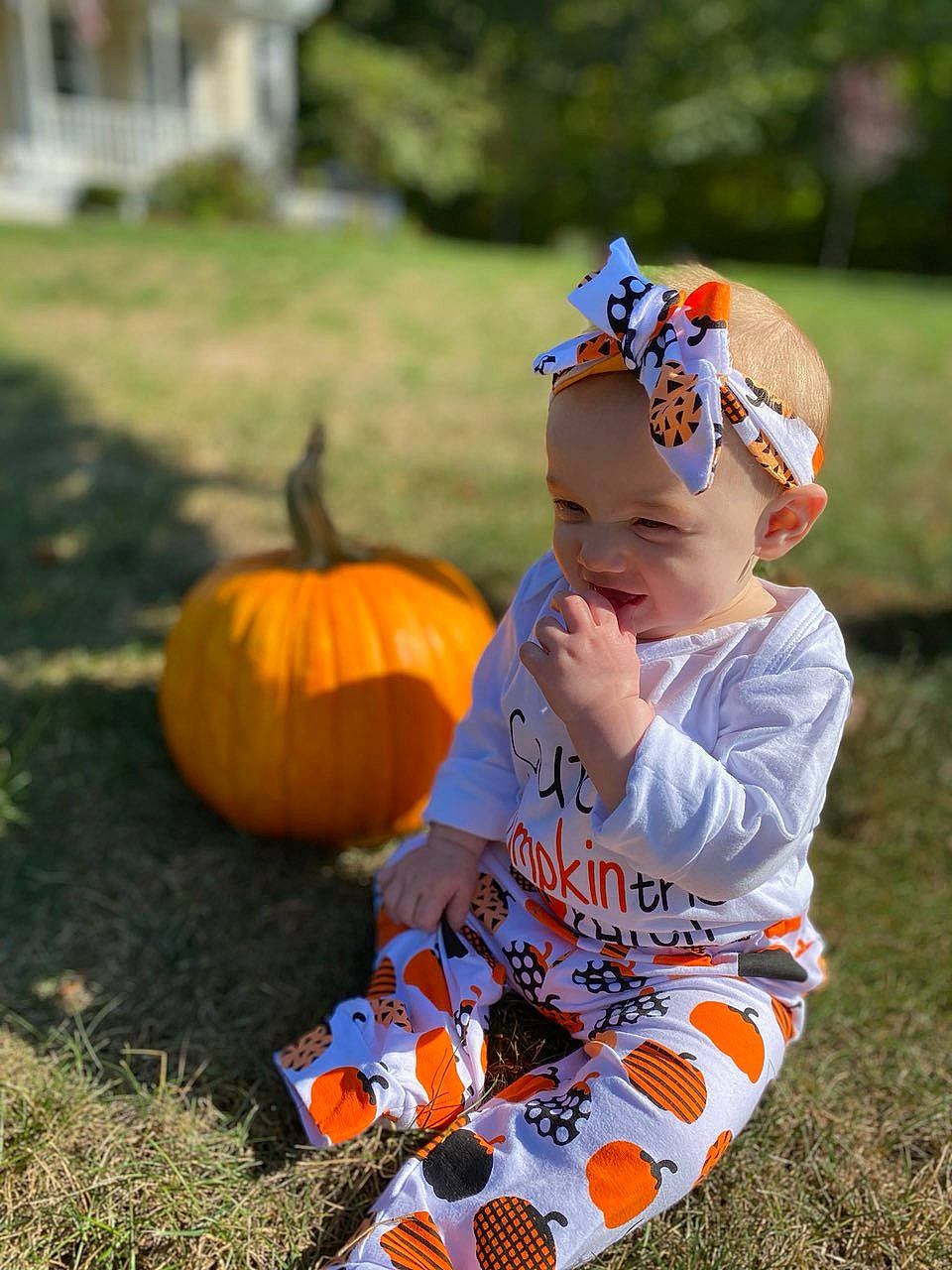 Halle joined the competition — help win amazing prizes! _and_melon_family, _gourd, calabaza, child, costume, cucumber, cucurbita, fruit, gourd, jack_o_lantern, leaf, orange, person, plant, pumpkin, squash, toddler, trick_or_treat, vegetable, winter_squash