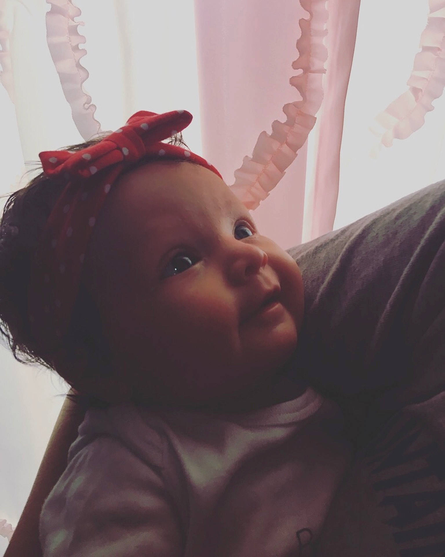 Sandra joined the competition — help win amazing prizes! cheek, child, ear, eye, face, forehead, fun, girl, hair_accessory, head, headgear, human, infant, lip, mouth, neck, nose, organ, person, pink