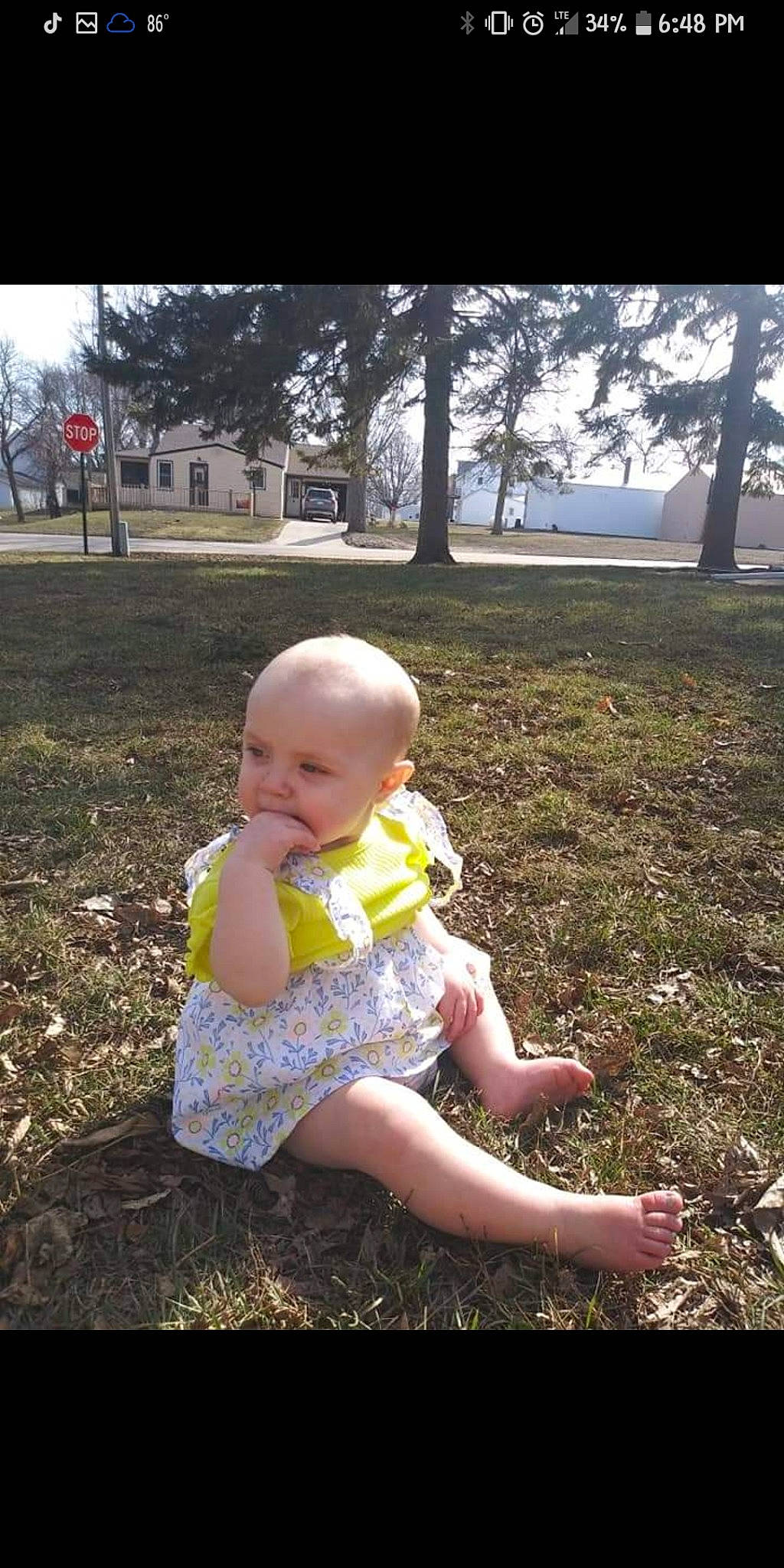 Emilee joined the competition — help win amazing prizes! baby, baby_toddler_clothing, beauty, child, flash_photography, fun, garden, grass, happy, lawn, leisure, people_in_nature, person, photograph, plant, sitting, sky, snapshot, tints_and_shades, toddler