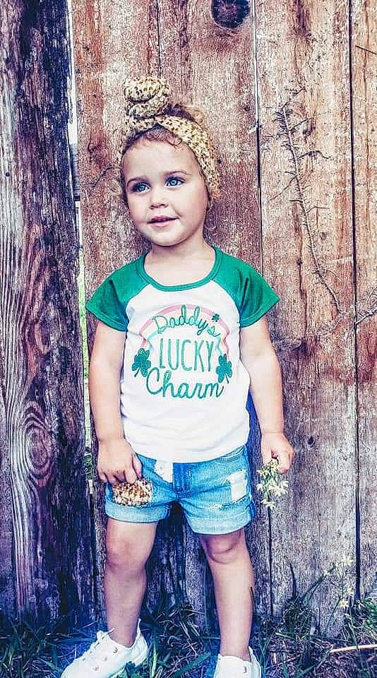 Trinity joined the competition — help win amazing prizes! clothing, cool, denim, fashion, flash_photography, grass, happy, iris, leaf, people_in_nature, person, shorts, sleeve, smile, standing, street_fashion, style, t_shirt, thigh, toddler