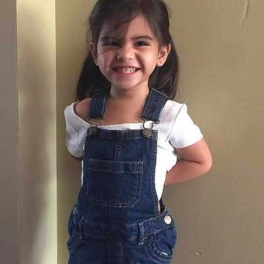 Zafrina joined the competition — help win amazing prizes! abdomen, arm, black_hair, cheek, child, child_model, cool, denim, facial_expression, fun, happy, jeans, joy, leg, person, smile, standing, t_shirt, toddler, trunk