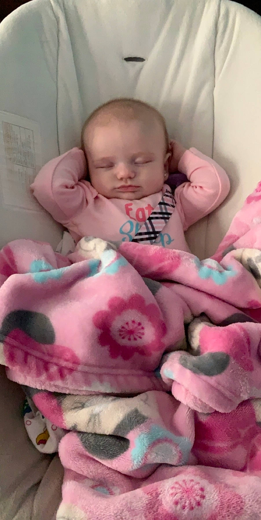 Presleigh joined the competition — help win amazing prizes! baby, baby_products, baby_sleeping, baby_toddler_clothing, bedtime, blanket, cheek, child, nap, person, pink, textile, toddler