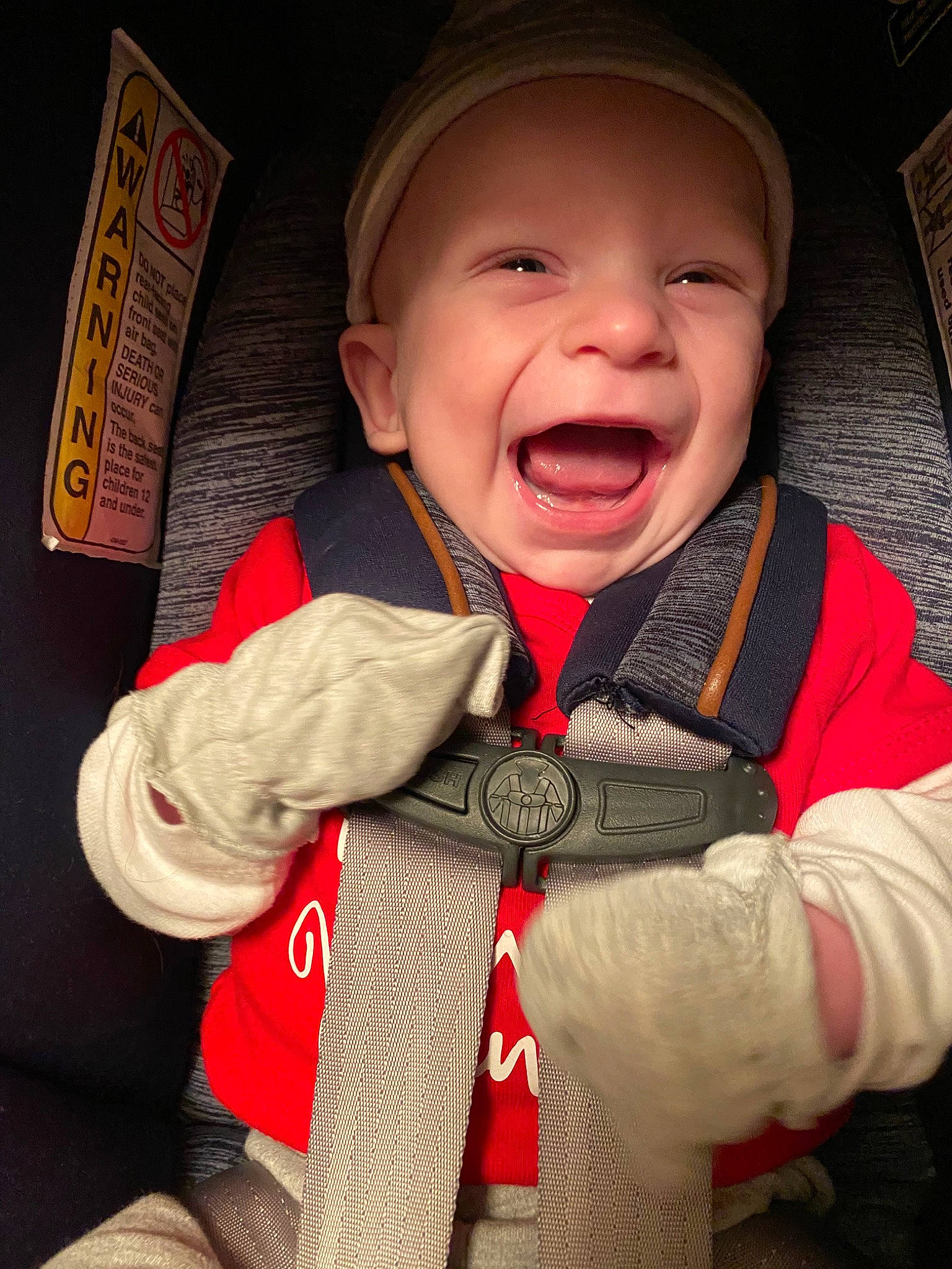 Gatlin joined the competition — help win amazing prizes! baby, cheek, child, chin, cool, face, facial_expression, forehead, happy, head, jacket, laugh, mouth, nose, person, photography, smile, toddler, tooth