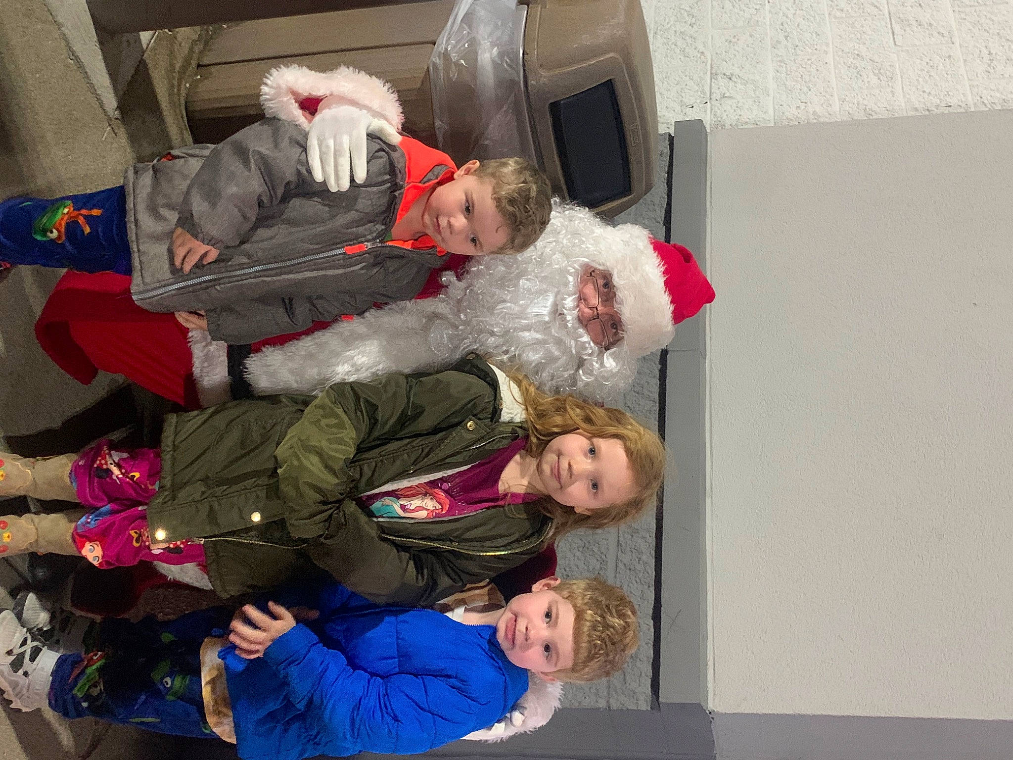 Cole is registered to the contest to win money with this photo: child, comfort, event, fun, jacket, joy, lap, person, room, sitting, smile, toddler, travel