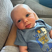 Archer joined the competition — help win amazing prizes! baby, clothing, couch, cushion, face, furniture, happy, head, homedecor, jeans, newborn, pants, person, photography, portrait, shirt, sitting, sleeping, smile, t_shirt