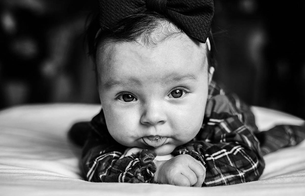 Maisyn joined the competition — help win amazing prizes! baby, beauty, black, black_and_white, cheek, child, close_up, eye, face, head, lip, monochrome, monochrome_photography, organ, people, person, photograph, photography, skin, toddler