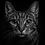Lilo Et Stitch a rejoint le concours — aidez-le/la à gagner de superbes lots ! animal, black_and_white, cat, close_up, dark_background, ears, eyes, face, feline, fur, macro, monochrome, muzzle, no_human, portrait, sharp_focus, texture, water_droplets, whiskers, wildlife