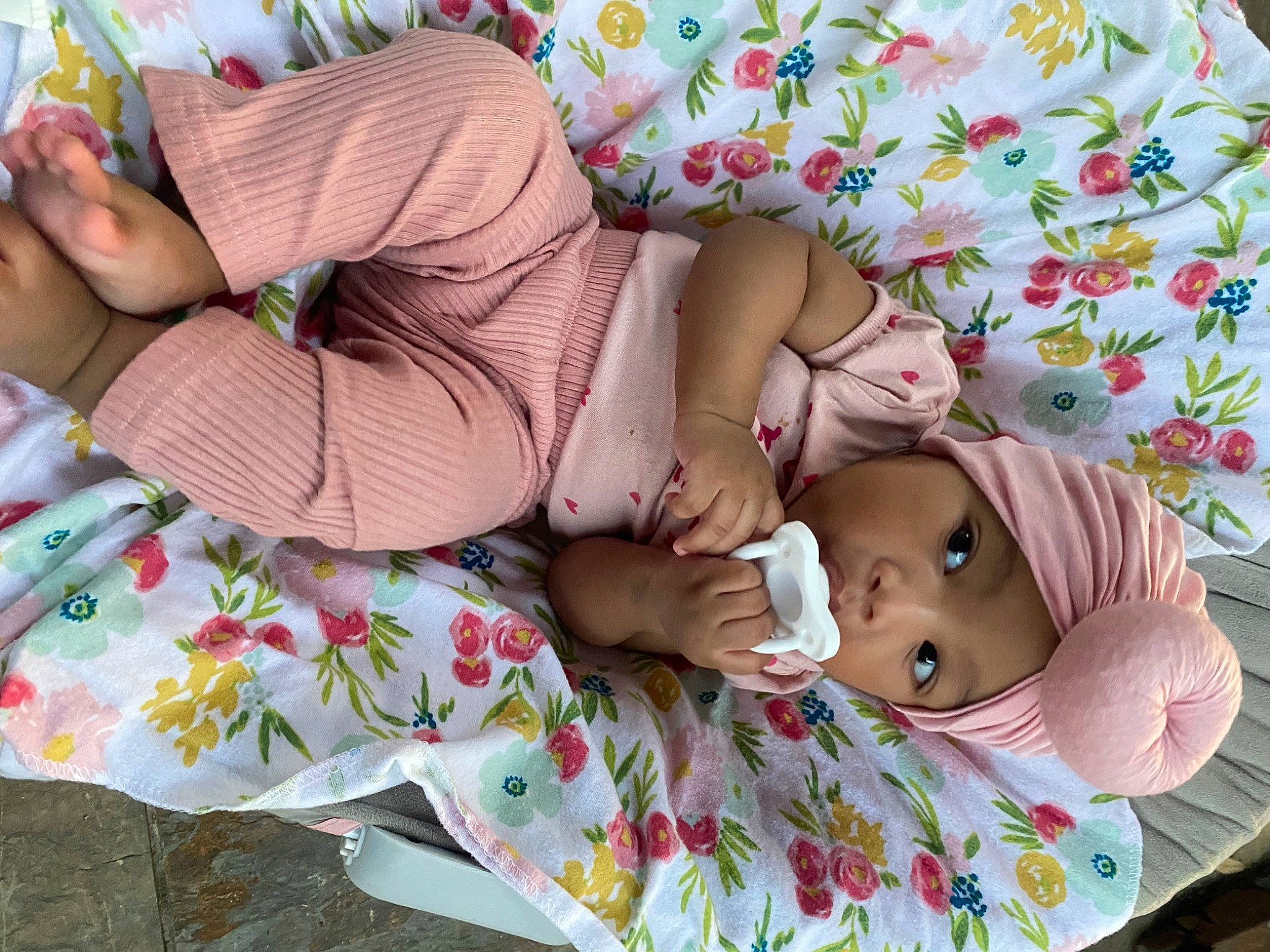 Mya is registered to the contest to win money with this photo: abdomen, art, baby, baby_products, chest, child, comfort, doll, finger, hand, headgear, headwear, human_body, human_leg, joint, pattern, person, pink, skin, textile