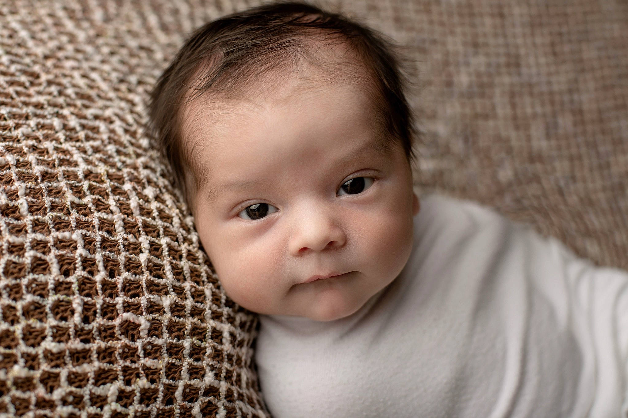 Beckett is registered to the contest to win money with this photo: baby, cheek, child, chin, close_up, eye, face, facial_expression, head, lip, mouth, nose, person, photography, portrait, portrait_photography, skin, smile, toddler