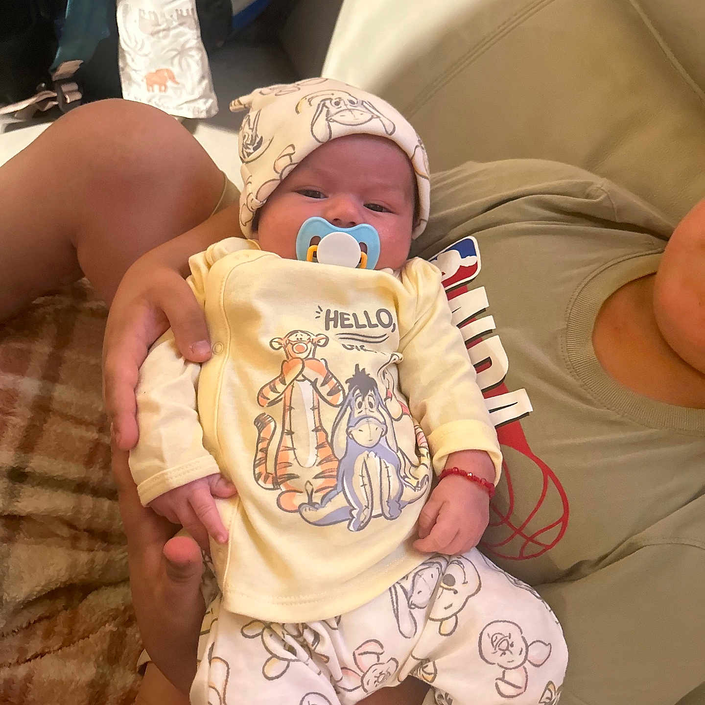 Mateo joined the competition — help win amazing prizes! architecture, baby, blanket, building, childbirth, clothing, couch, cushion, face, furniture, hat, head, homedecor, hospital, newborn, person, photography, portrait, sleeping, t_shirt