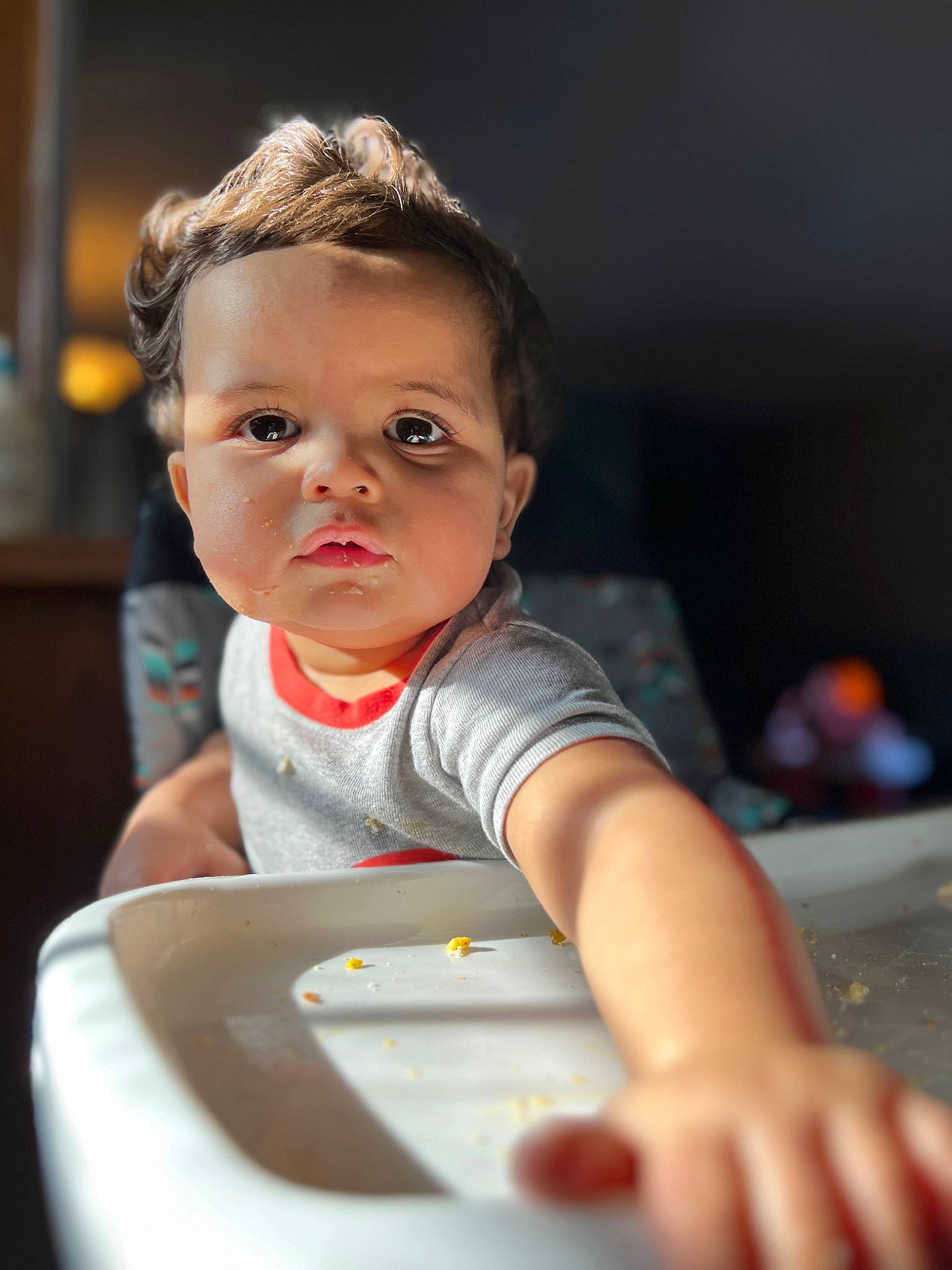 Zakariye joined the competition — help win amazing prizes! arm, baby, baby_toddler_clothing, cheek, child, elbow, eye, flash_photography, fun, gadget, hair, hand, happy, person, portrait_photography, recreation, room, sitting, skin, t_shirt