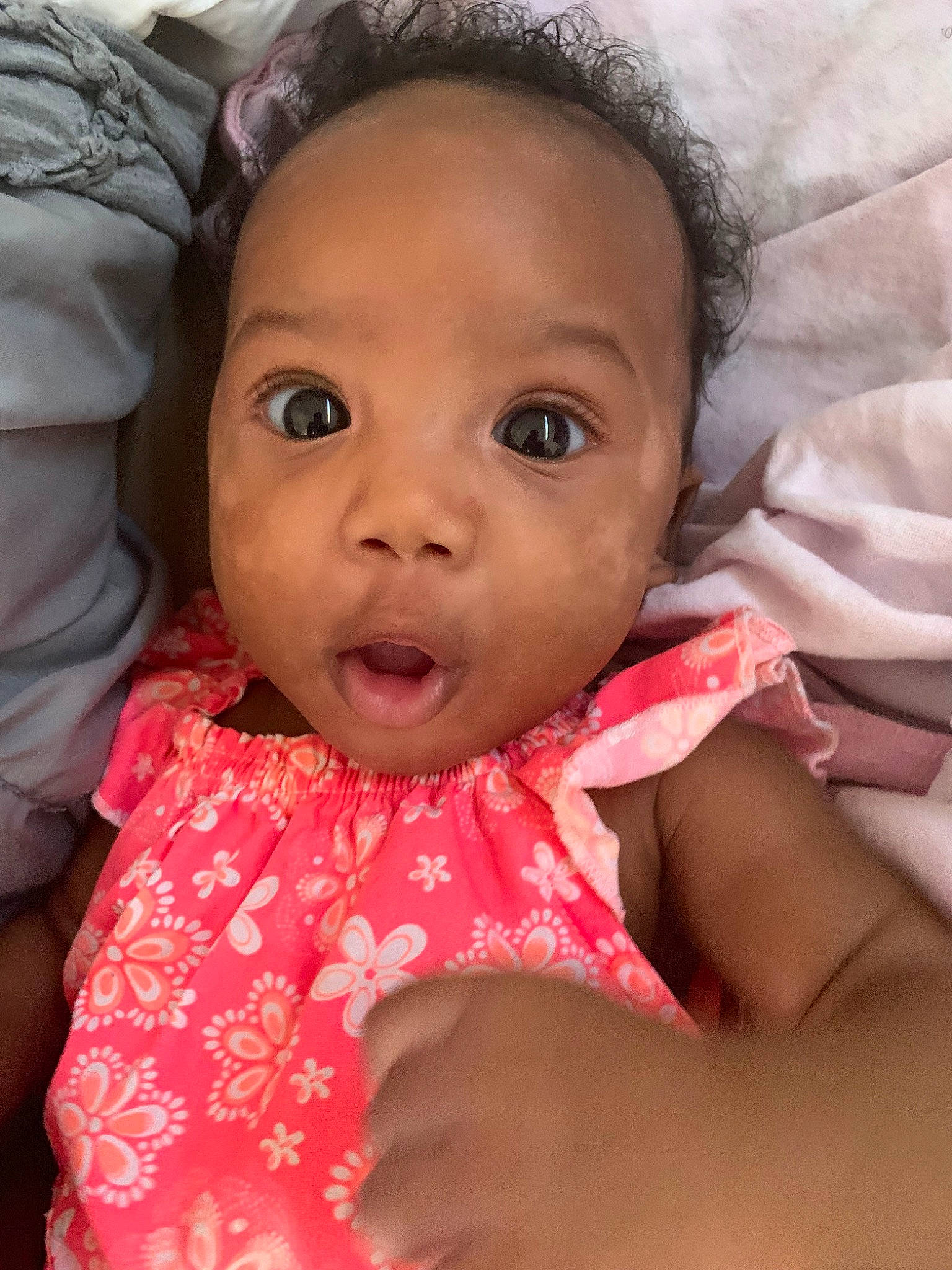 Sarai joined the competition — help win amazing prizes! baby, beauty, cheek, child, chin, close_up, eye, eyebrow, face, facial_expression, forehead, head, human, iris, lip, mouth, nose, person, pink, skin