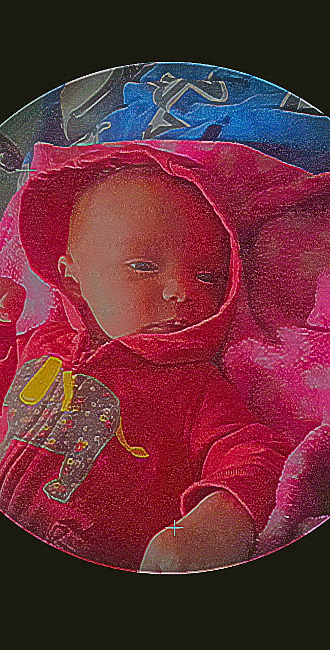 Bailey is registered to the contest to win money with this photo: art, cap, carmine, cheek, child, circle, doll, fashion_accessory, fictional_character, flesh, illustration, magenta, pattern, peach, person, pink, sleeve, toy, visual_arts