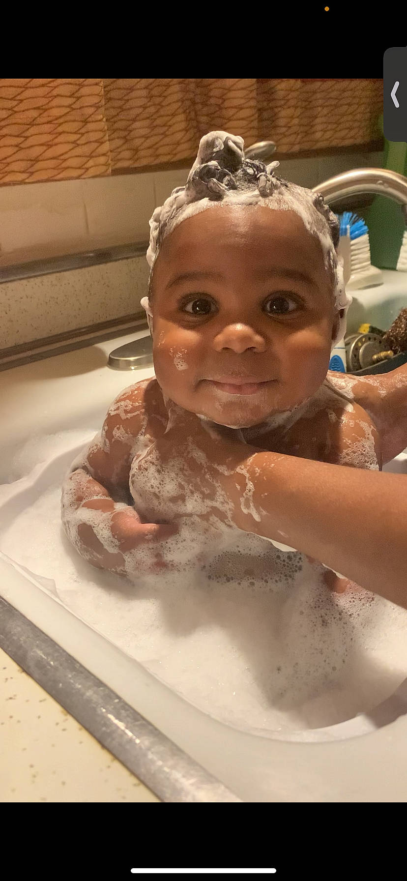 Stephen joined the competition — help win amazing prizes! baby, baby_bathing, bathing, cheek, eyebrow, fluid, foam, forehead, fun, hairstyle, happy, joy, leisure, mouth, nose, person, plumbing, plumbing_fixture, sculpture, smile