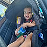 August joined the competition — help win amazing prizes! baby, black_leather, car_seat, child, clothing, cute, happy, infant, inside_car, person, portrait, safety, seat, seatbelt, sippy_cup, smiling, sunlight, toddler, vehicle, window