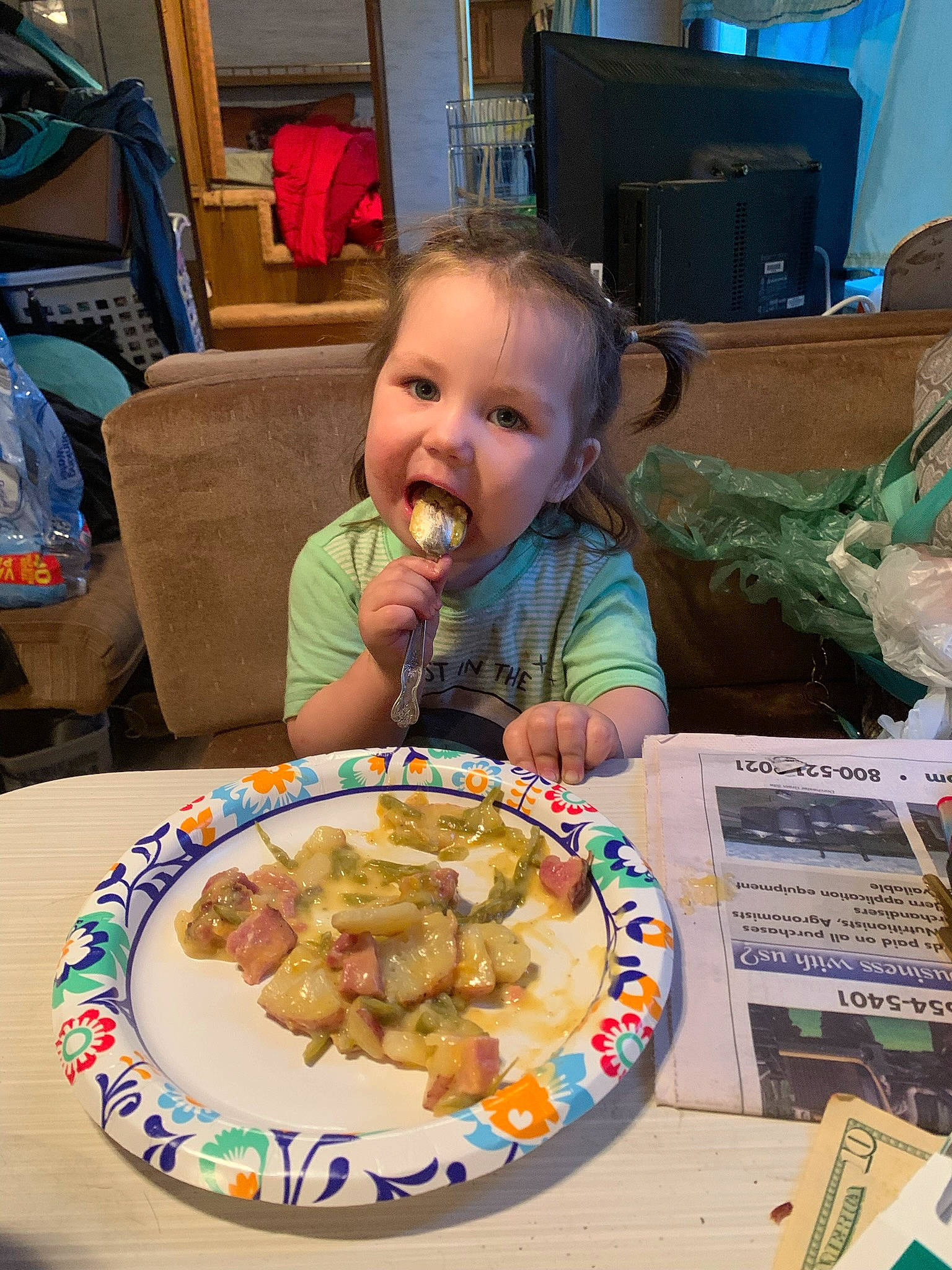 Paisley joined the competition — help win amazing prizes! baby, box, chair, child, comfort_food, cuisine, dish, event, finger_food, food, fun, ingredient, junk_food, person, plate, recipe, sharing, sitting, table, tableware