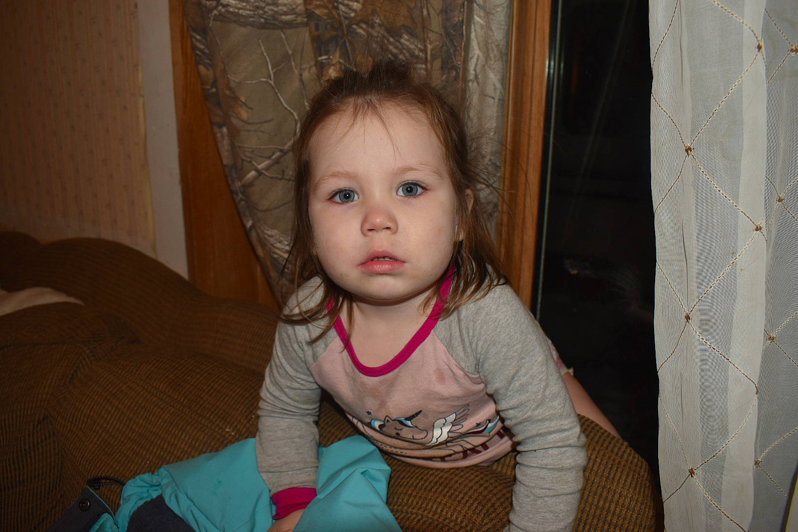 Paisley is registered to the contest to win money with this photo: baby_toddler_clothing, cheek, chin, eye, eyebrow, face, facial_expression, flash_photography, hand, happy, head, iris, lip, mammal, mouth, nose, person, skin, standing, textile