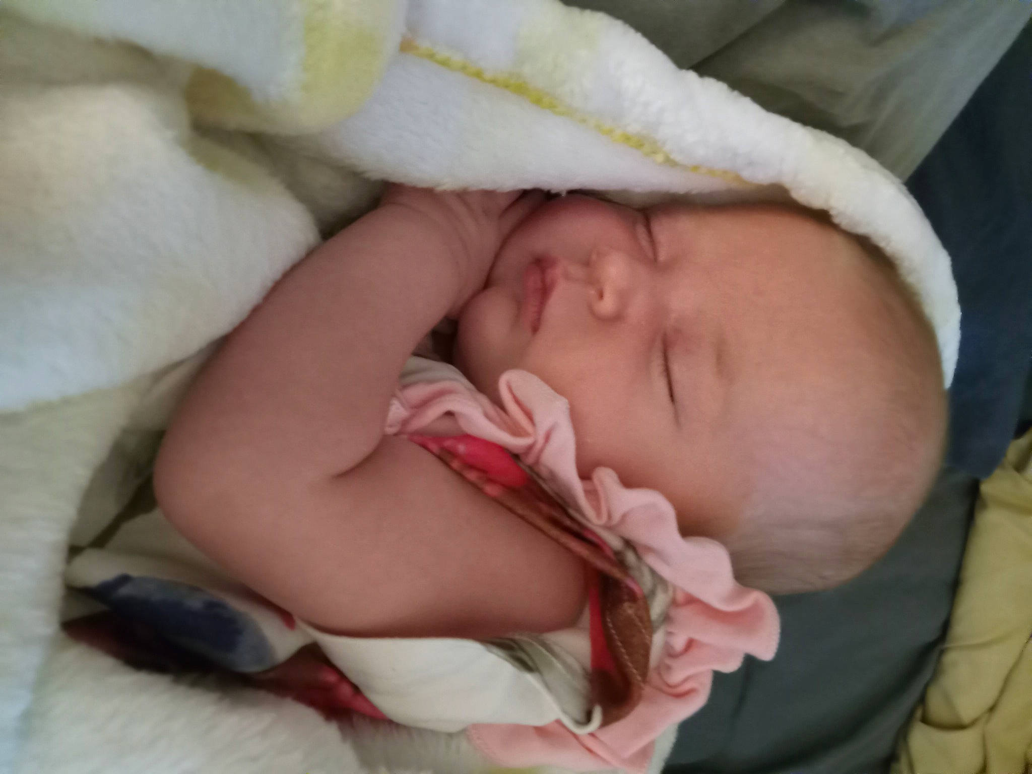 Gracie Rose joined the competition — help win amazing prizes! baby, baby_products, baby_sleeping, baby_toddler_clothing, cheek, child, comfort, facial_expression, finger, hand, head, linens, lip, mouth, nail, person, skin, textile, thumb, toddler