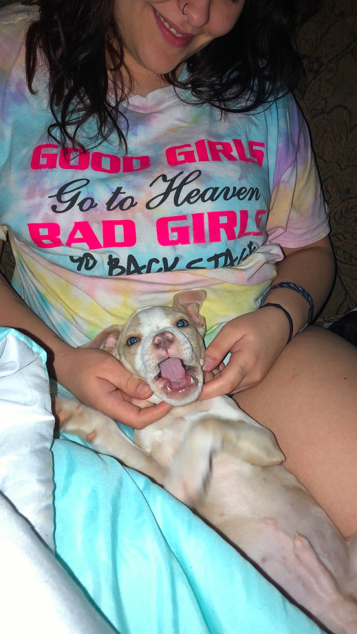 Creed Jackson joined the competition — help win amazing prizes! abdomen, carnivore, chest, comfort, companion_dog, dog, dog_breed, fawn, finger, joint, knee, mouth, nail, pink, skin, sleeve, t_shirt, thigh, toy_dog, trunk