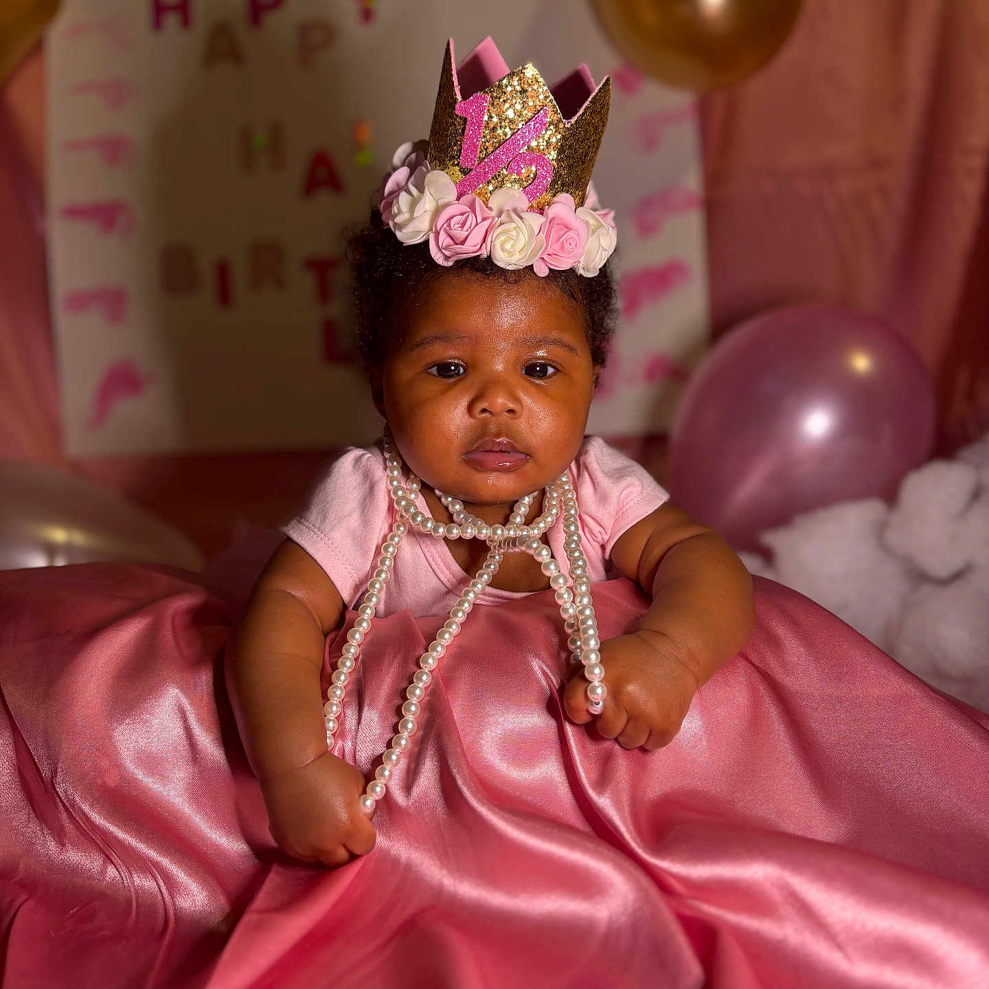 Lataviyah is registered to the contest to win money with this photo: accessories, baby, balloon, bodypart, clothing, dress, face, finger, flower, flowerarrangement, formalwear, hand, hat, head, jewelry, necklace, person, photography, plant, portrait