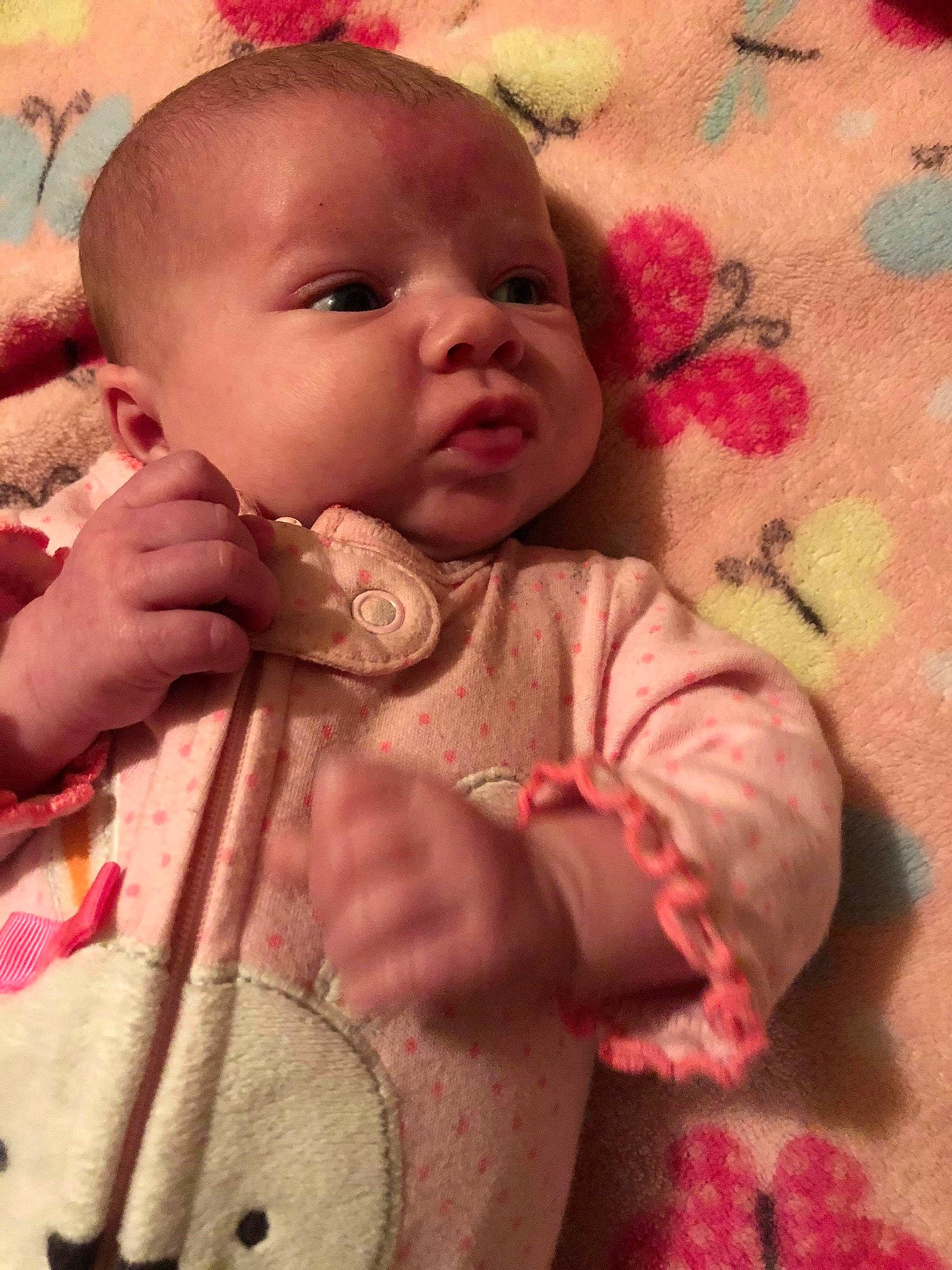 Jenna joined the competition — help win amazing prizes! cheek, child, ear, eye, face, finger, girl, head, infant, lip, mouth, nose, person, pink, product, skin, textile, toddler