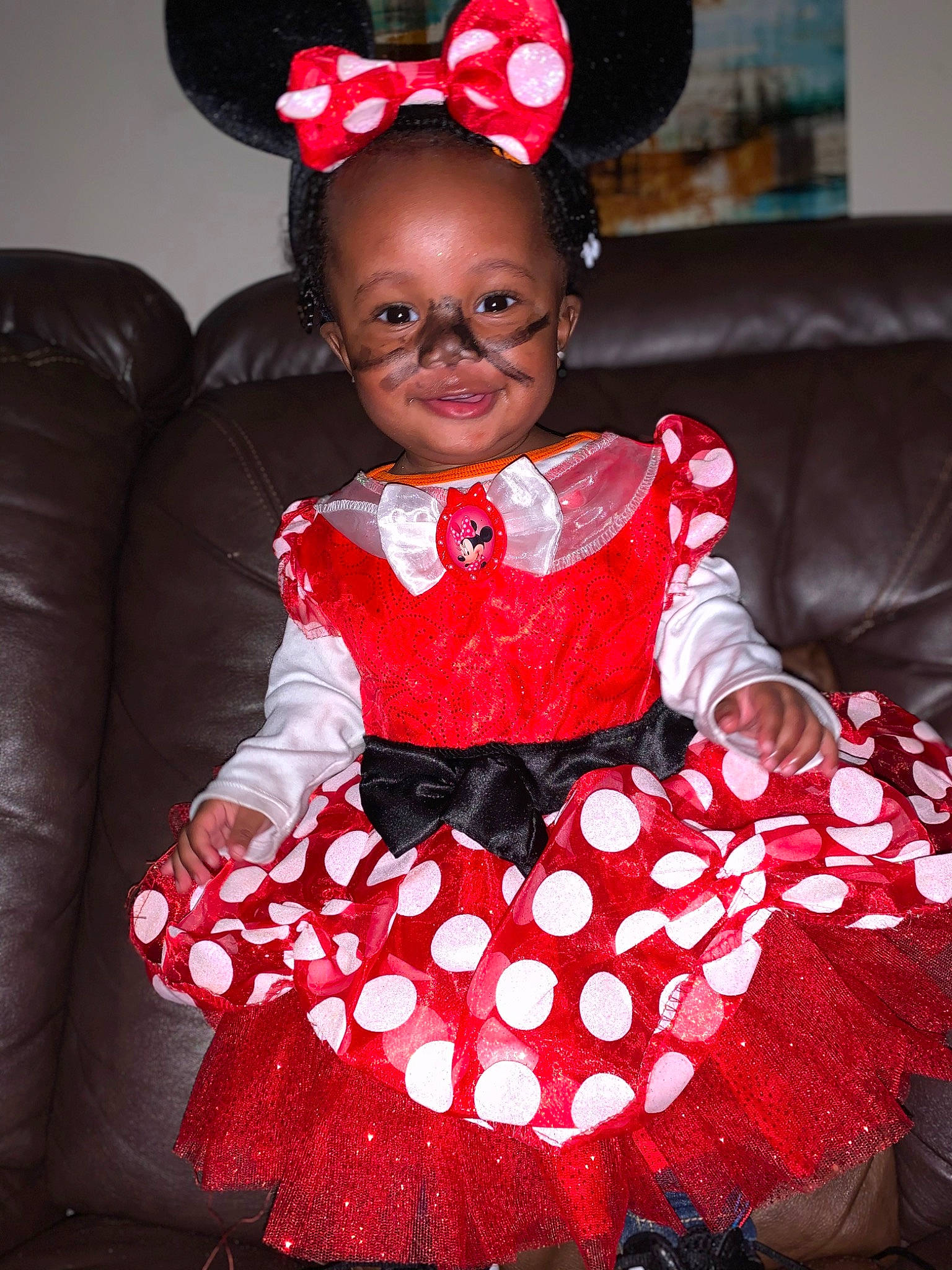 Emani is registered to the contest to win money with this photo: ballet_tutu, child, costume, design, dress, joy, party, pattern, person, red, toddler