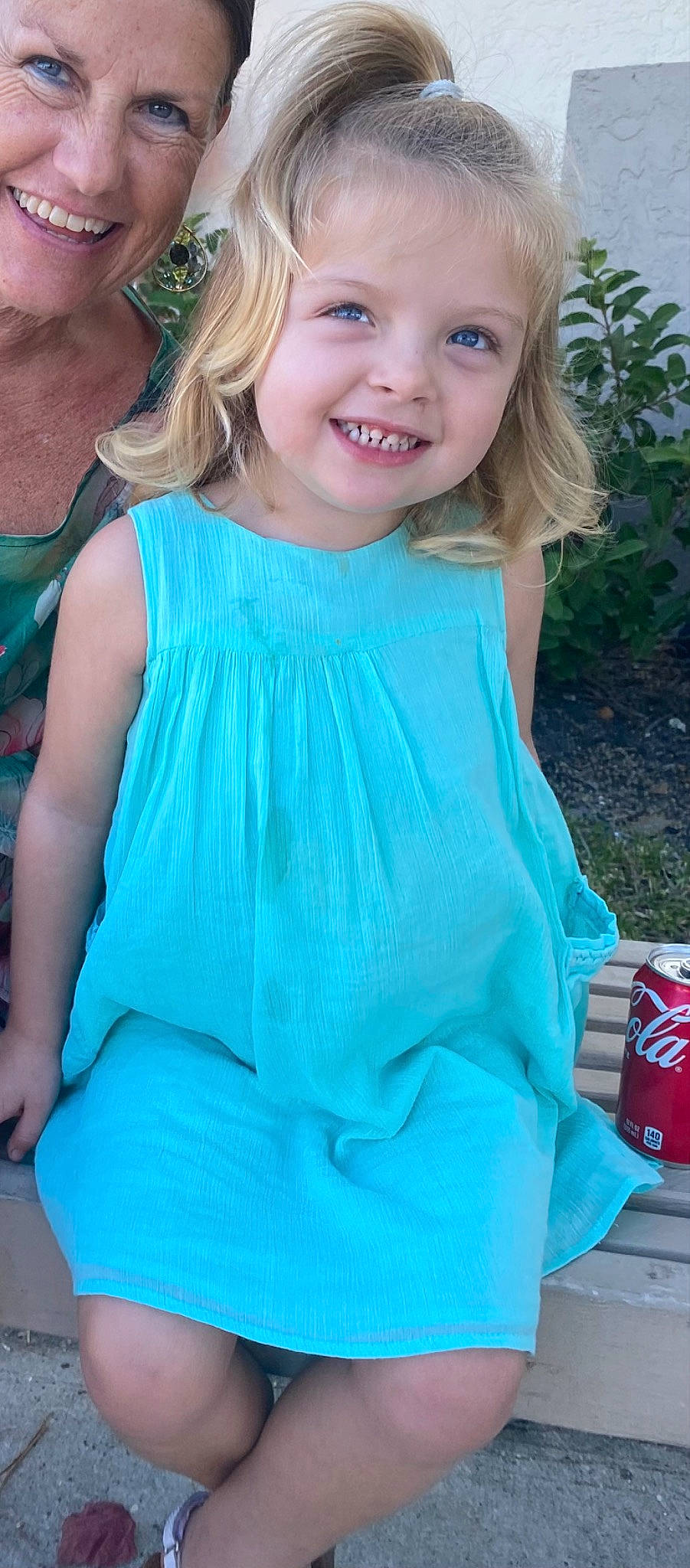 Kyla joined the competition — help win amazing prizes! aqua, baby_toddler_clothing, blue, child, day_dress, dress, electric_blue, green, hairstyle, happy, jewellery, joy, pattern, person, pink, plant, shoulder, smile, summer, toddler