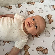 Eliyana is registered to the contest to win money with this photo: baby, crib, face, furniture, head, infantbed, person