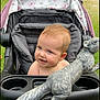 Lakelynn joined the competition — help win amazing prizes! baby, stroller, outdoor, child, cute, smiling, floral_pattern, toy, figurine, squirrel, greenery, grass, happy, infant, seat, barefoot, nature, playful, portrait, sunlight