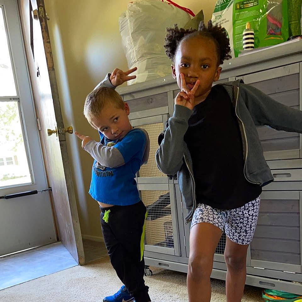 Jmiyah is registered to the contest to win money with this photo: child, electric_blue, flooring, fun, gesture, happy, human_leg, joint, leisure, person, room, shorts, shoulder, sitting, standing, t_shirt, thigh, toddler, travel, waist