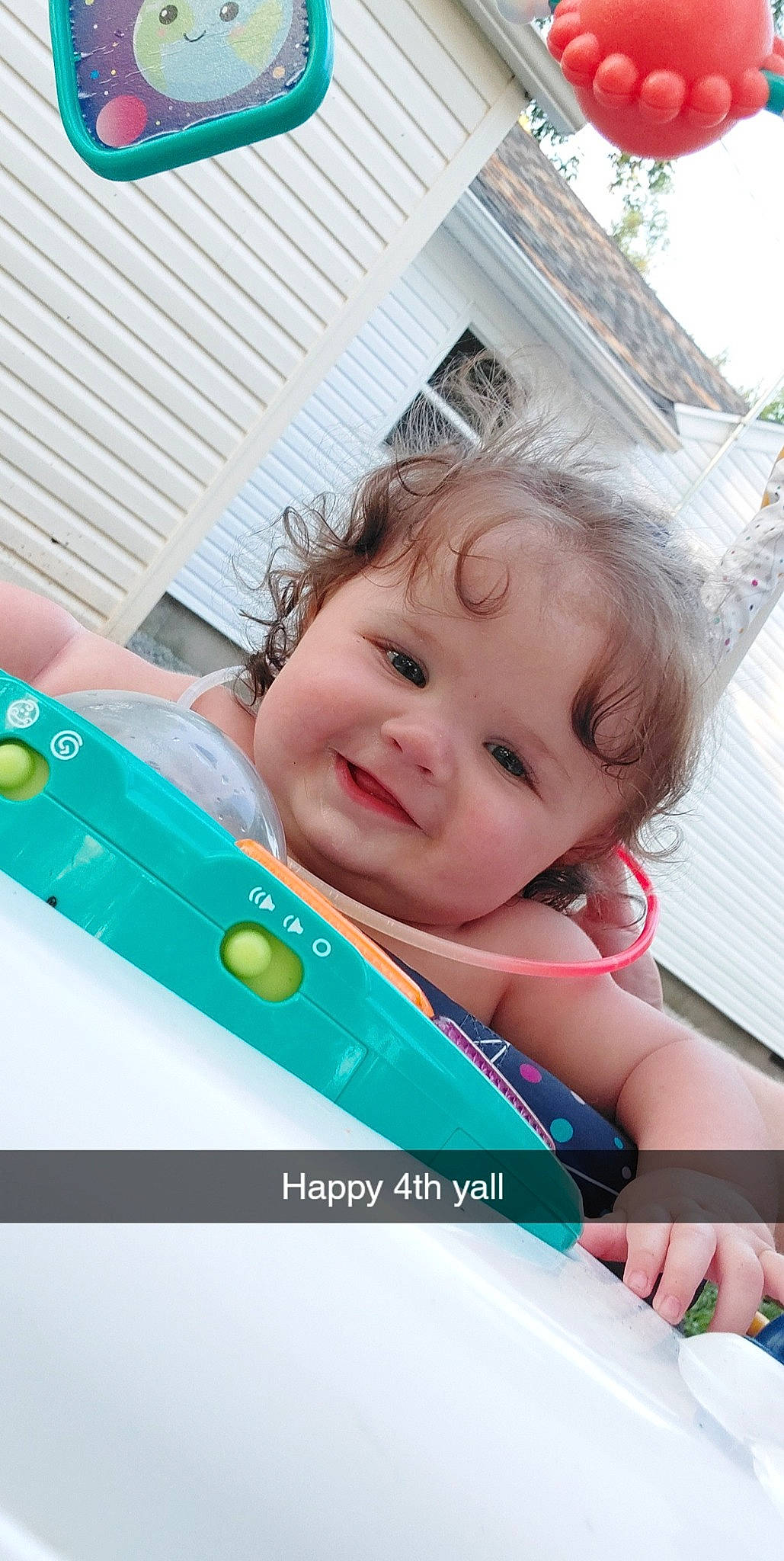 Emberly joined the competition — help win amazing prizes! baby, baby_products, baby_toddler_clothing, child, fun, grass, happy, joy, leisure, person, plastic, play, recreation, room, sitting, sky, smile, toddler, vacation