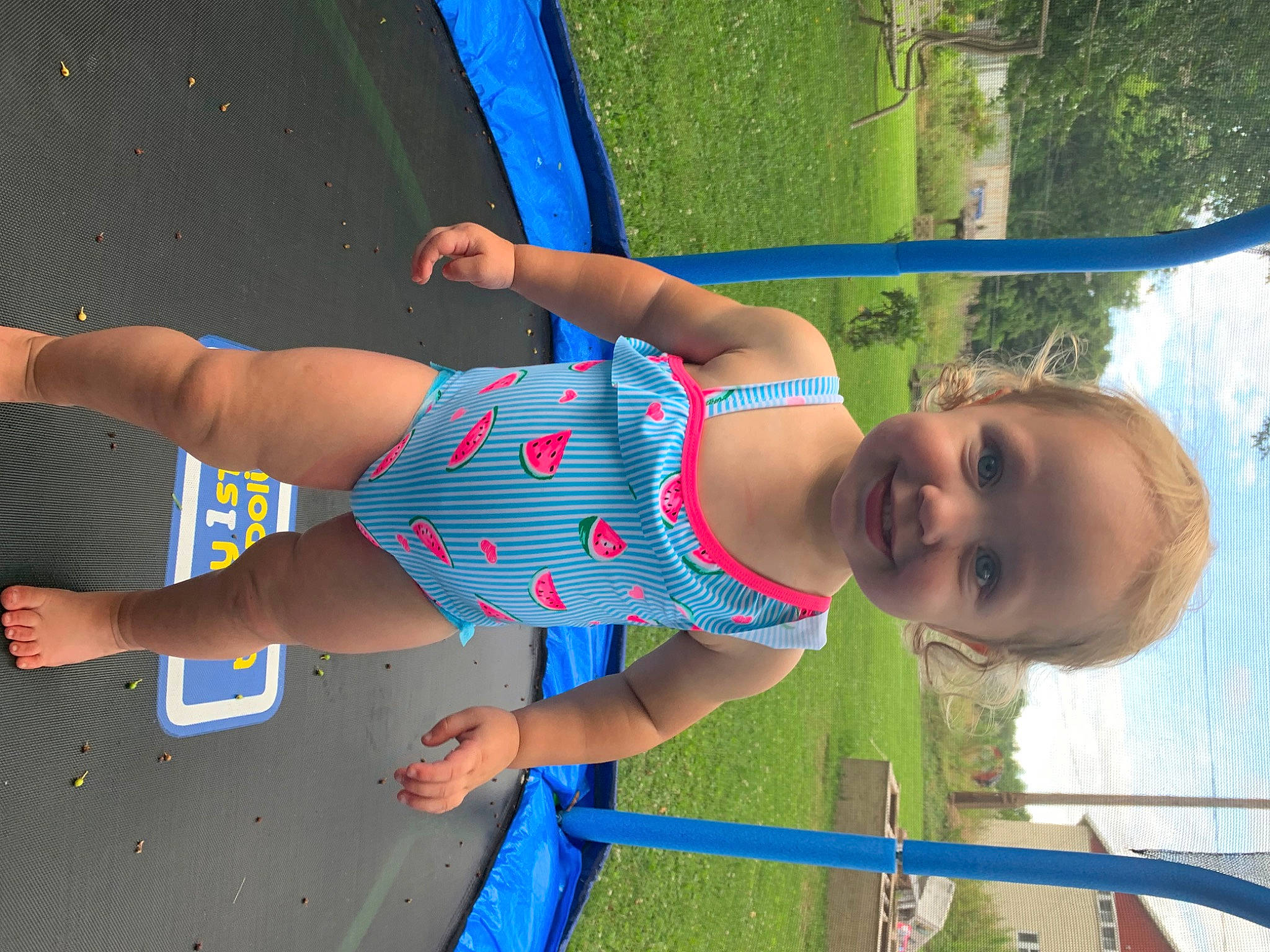 Ellie joined the competition — help win amazing prizes! child, elbow, electric_blue, fun, grass, happy, human_leg, joy, leisure, line, people_in_nature, person, recreation, shorts, smile, snapshot, summer, thigh, toddler, tree