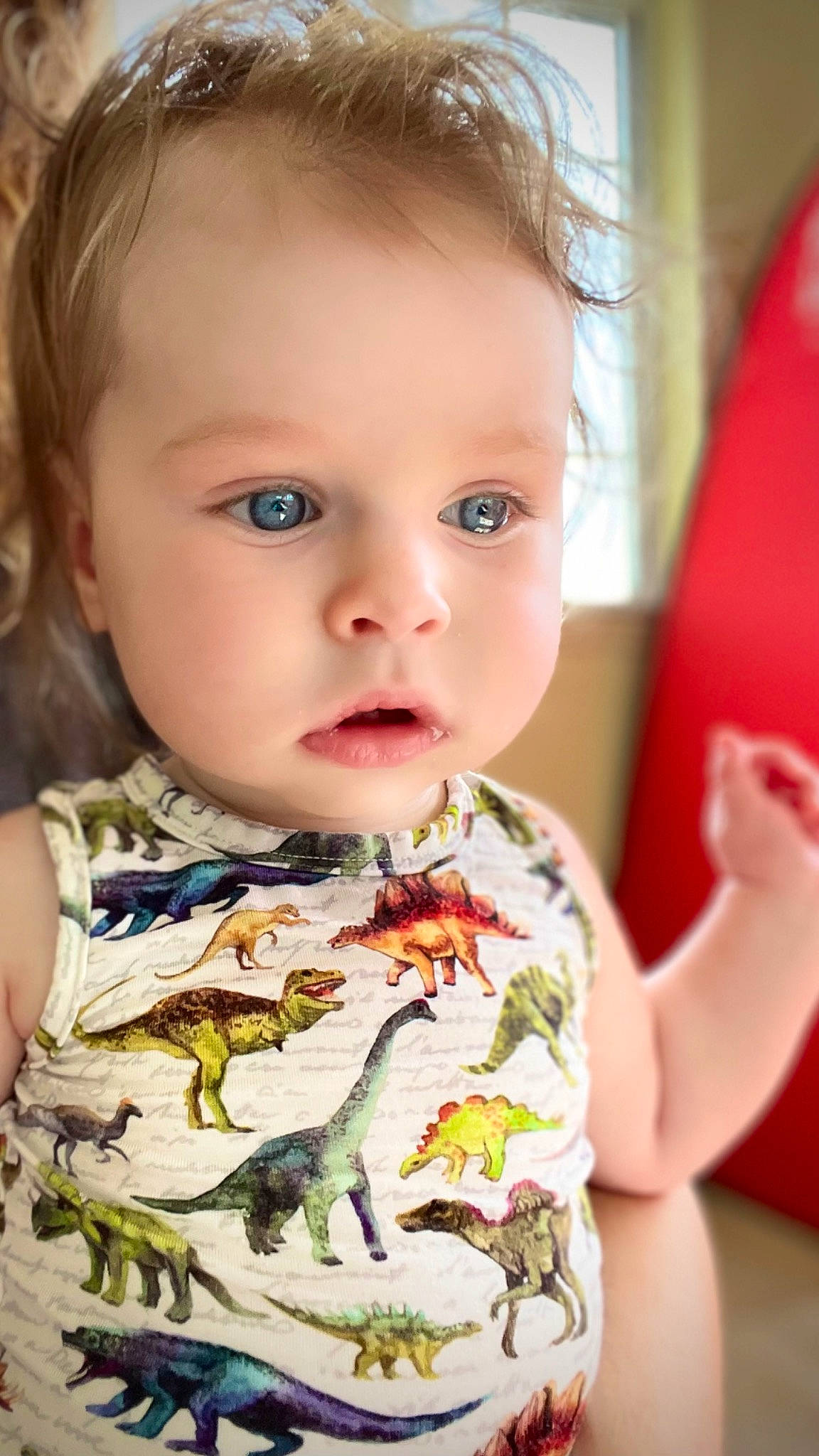 Miriam joined the competition — help win amazing prizes! baby, baby_toddler_clothing, cheek, chin, dress, eye, eyelash, facial_expression, happy, human_body, iris, lip, neck, nose, organ, people, person, shoulder, skin, sleeve