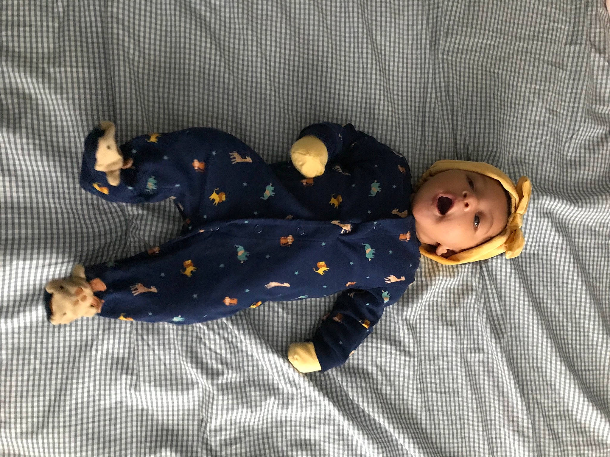 Farrah joined the competition — help win amazing prizes! baby_toddler_clothing, baby_toys, button, comfort, doll, headwear, nightwear, pajamas, pattern, person, polka_dot, textile, toy