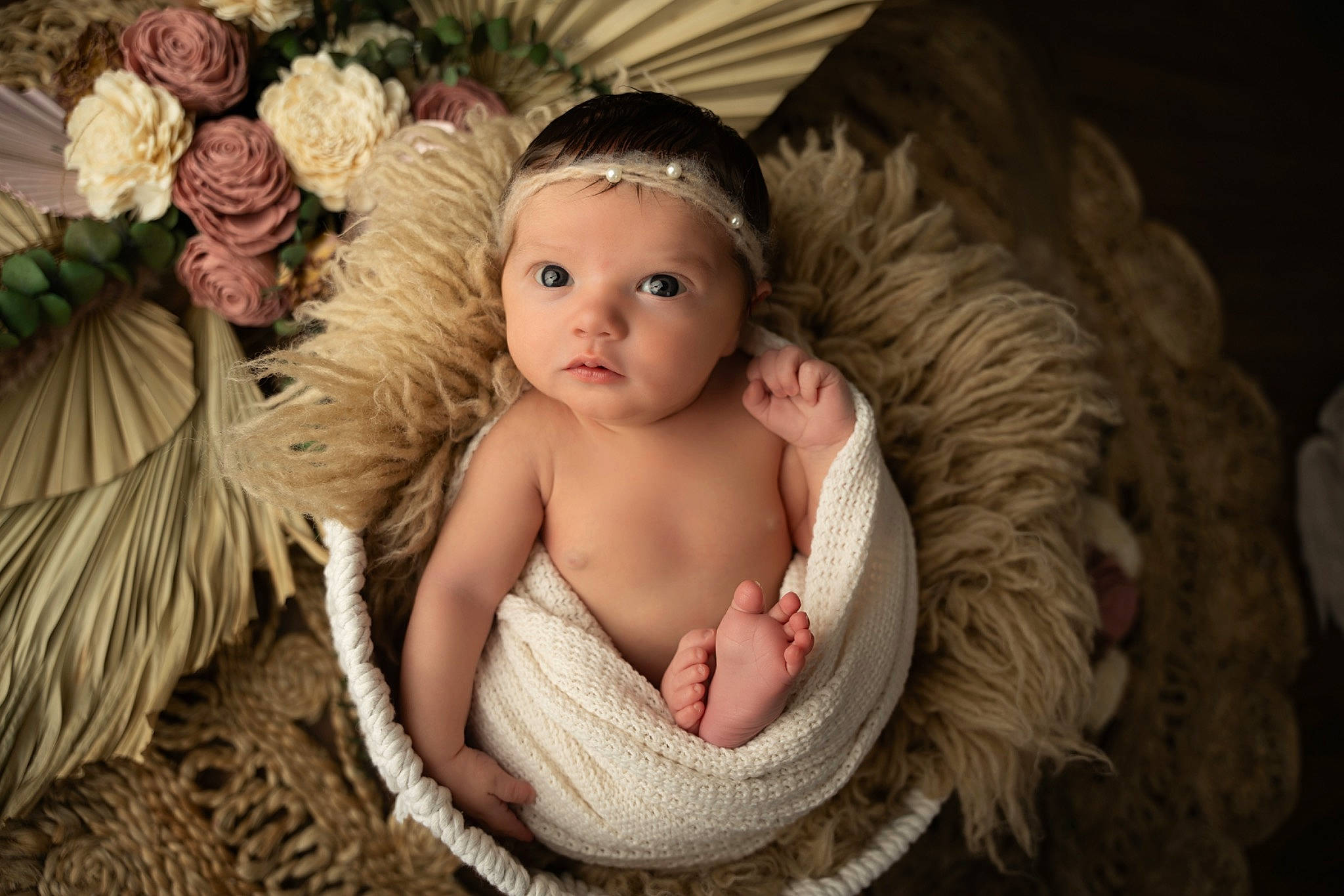 Ivy joined the competition — help win amazing prizes! angel, baby, baby_toddler_clothing, basket, child, costume_hat, event, eye, fashion_accessory, flash_photography, fur, grass, happy, head, headband, headgear, headpiece, iris, jewellery, person