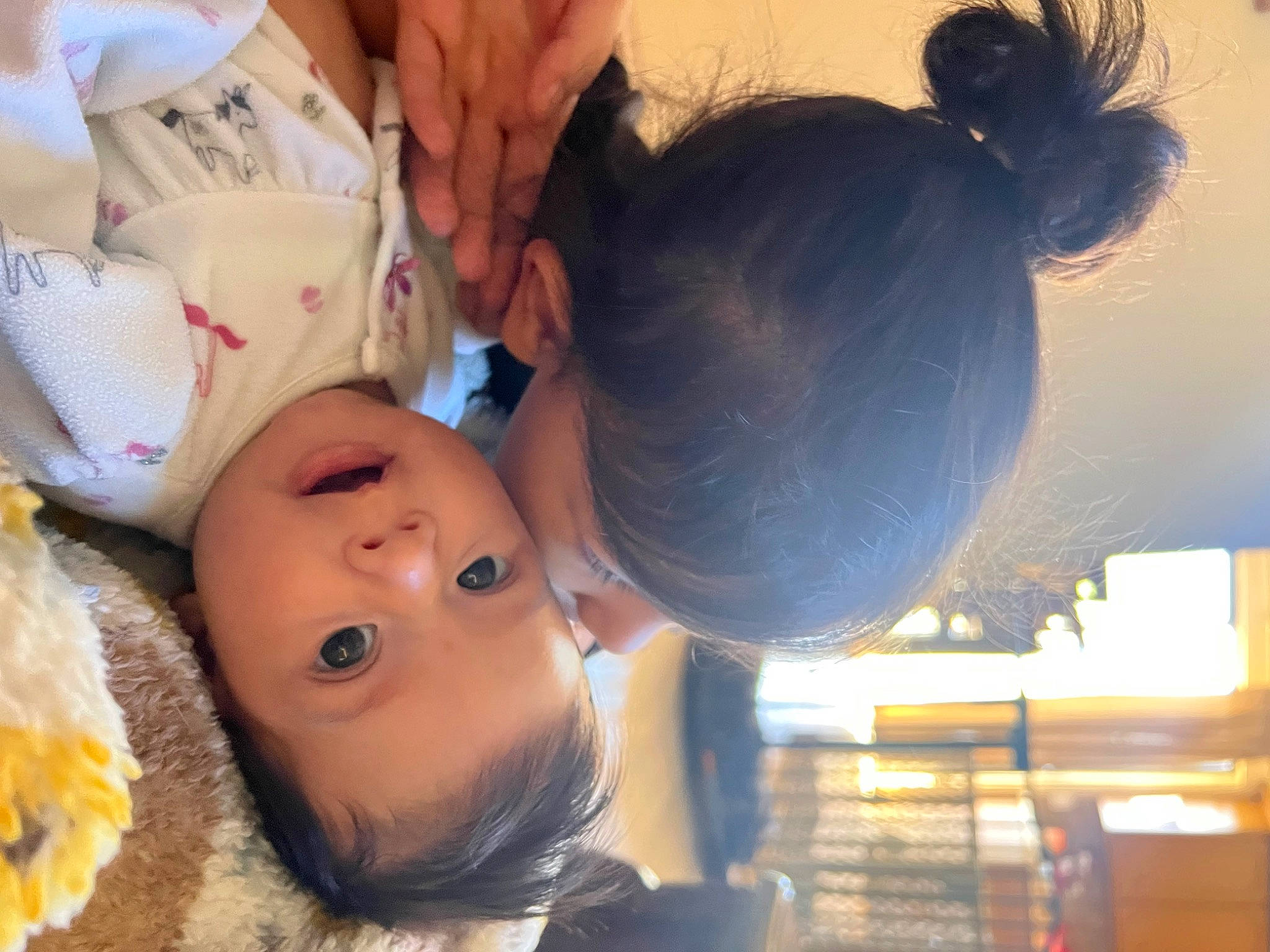 Ellianna joined the competition — help win amazing prizes! baby, cheek, child, ear, eye, eyelash, finger, fun, hand, happy, headgear, mammal, mouth, nail, nose, person, room, skin, surprise, toddler