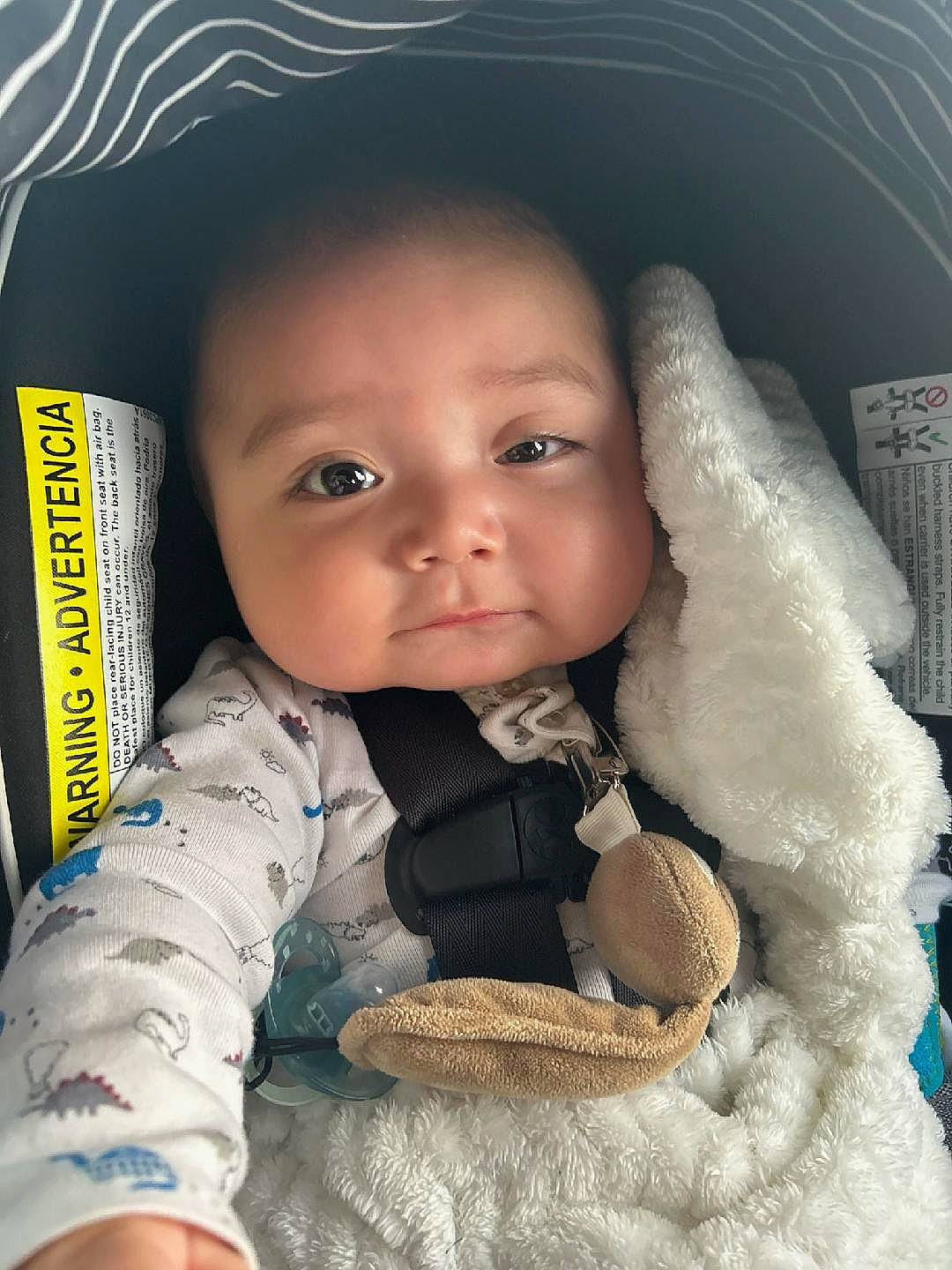 Jett is registered to the contest to win money with this photo: arm, baby, baby_toddler_clothing, cheek, chin, cool, eye, eyebrow, face, flash_photography, gesture, happy, headgear, iris, mouth, nose, organ, person, skin, sleeve