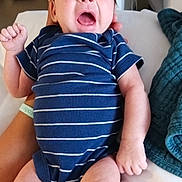 Abraxas joined the competition — help win amazing prizes! arm, baby, bed, blanket, care, clothing, face, hand, hospital, indoor, infant, leg, lying_down, medical_wires, newborn, person, skin, striped_onesie, toddler, yawning
